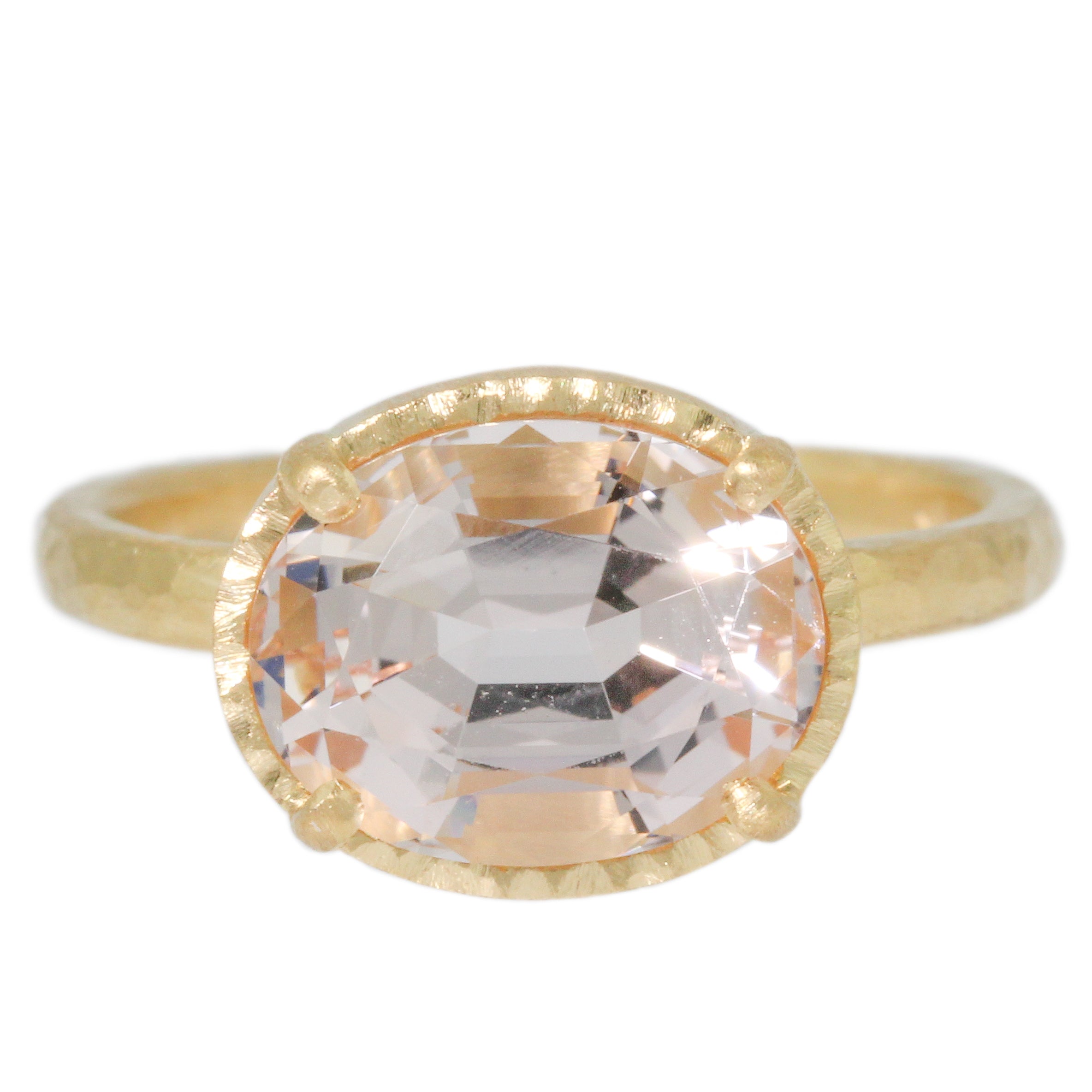 Morganite Solitaire Ring-Yasuko Azuma