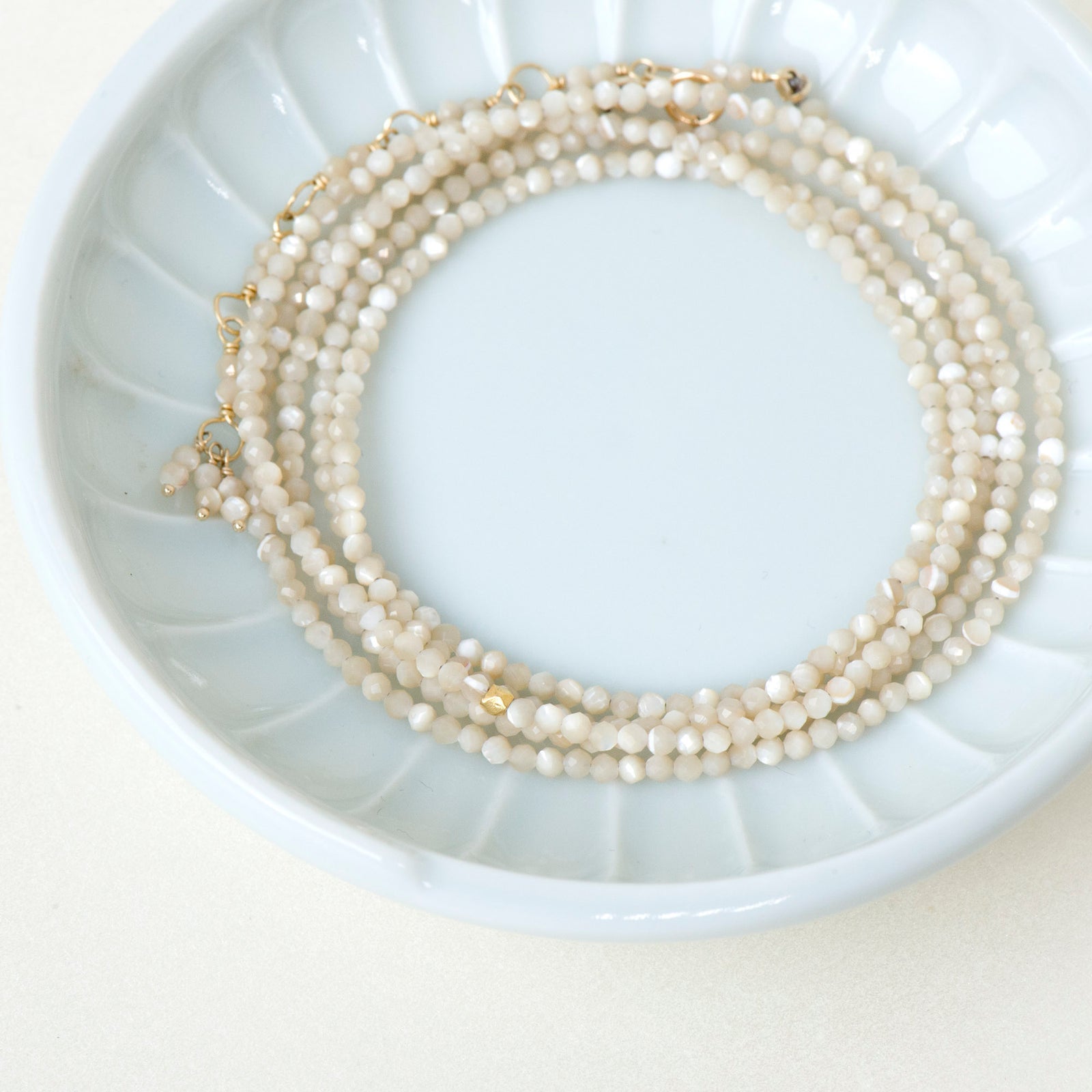 Mother of Pearl Wrap-Anne Sportun