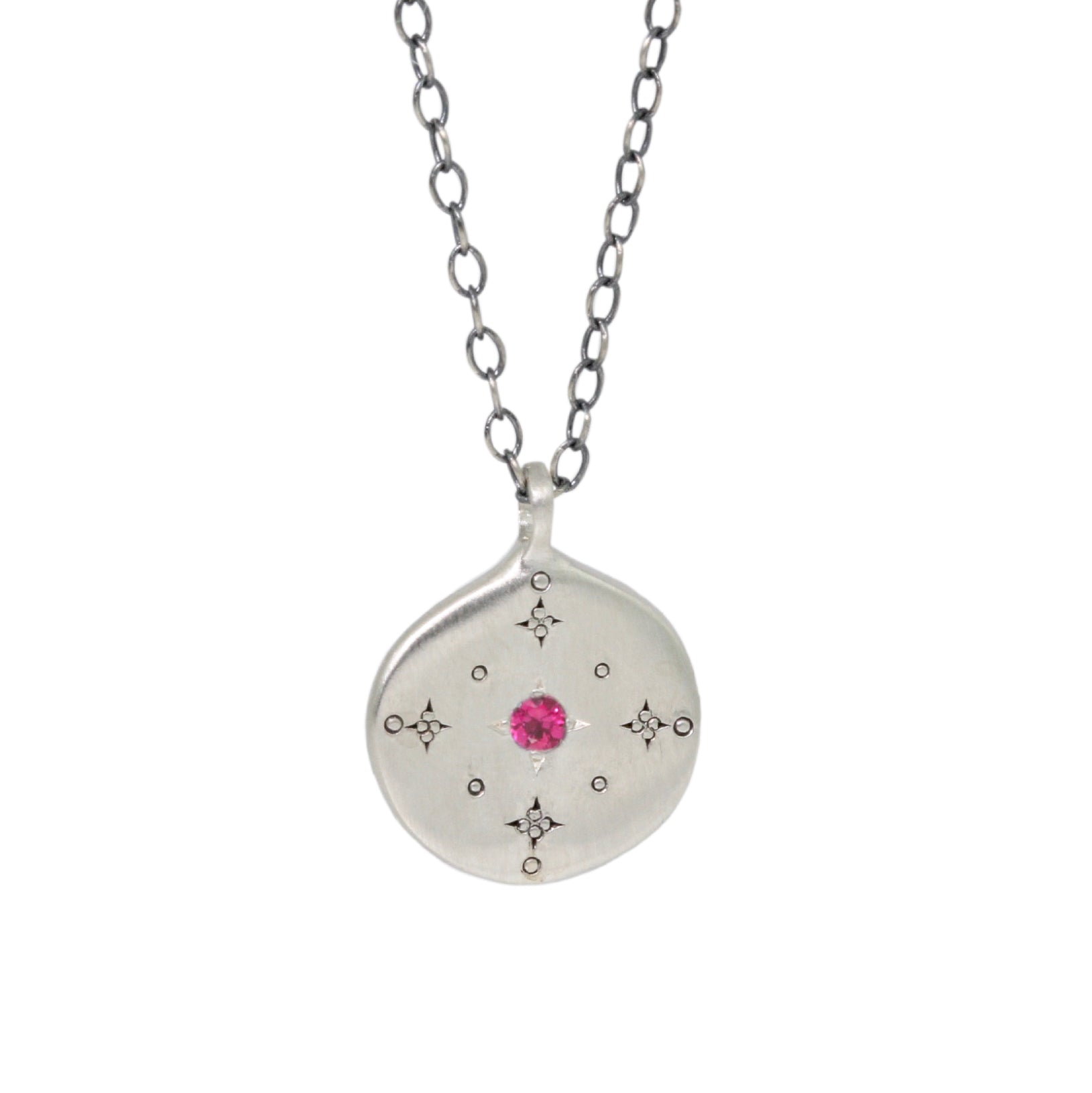 New Moon Ruby Necklace-Adel Chefridi