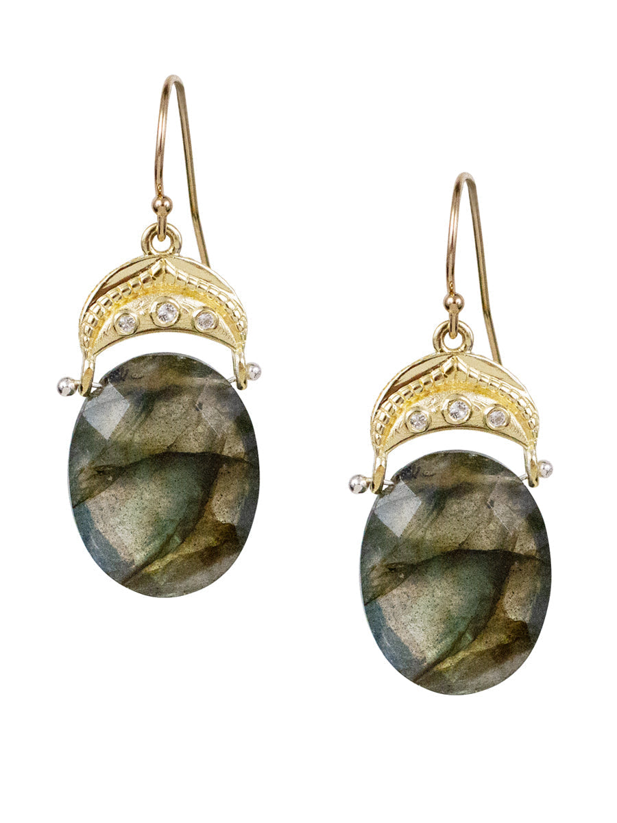 Odyssey Labradorite Earrings-Lulu Designs