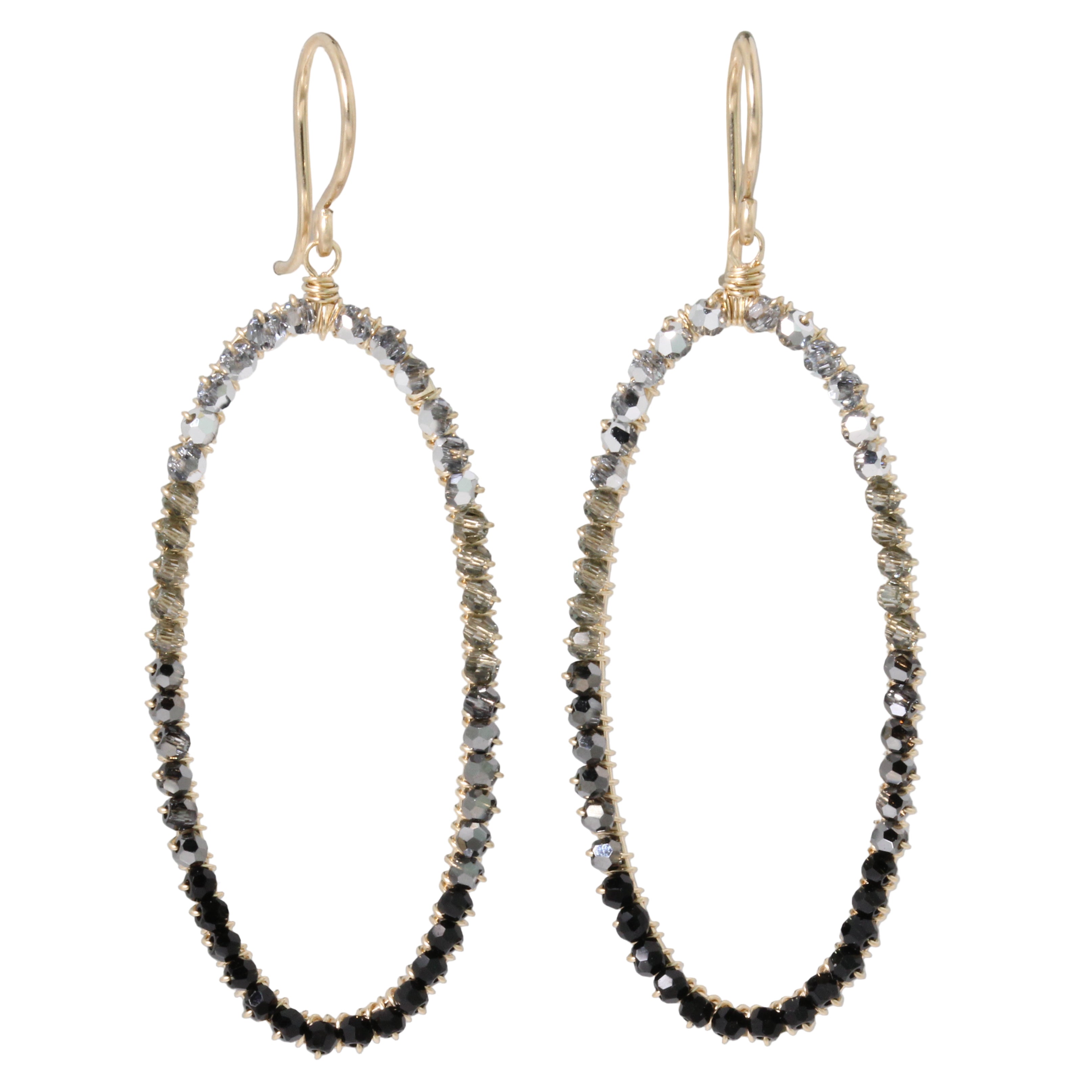 Ombre Oval Earrings-Dana Kellin