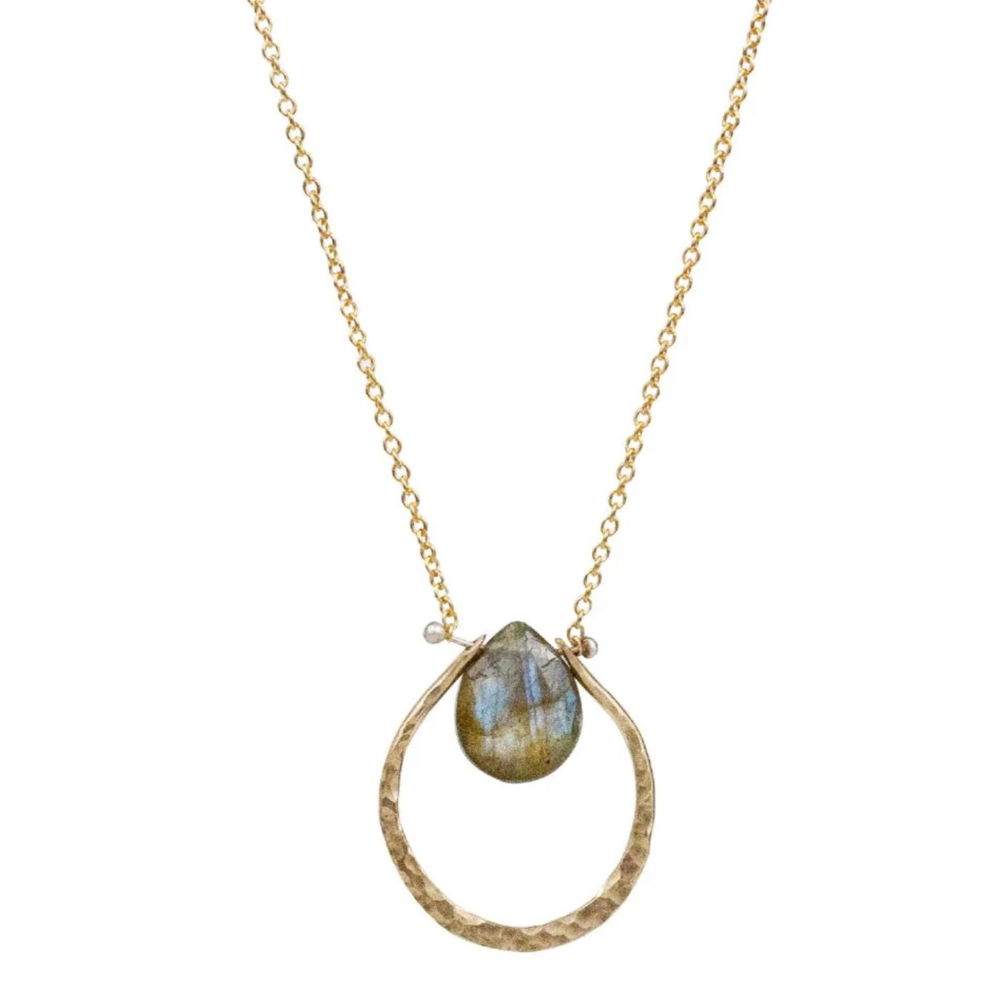 Ophelia Labradorite Necklace-Lulu Designs