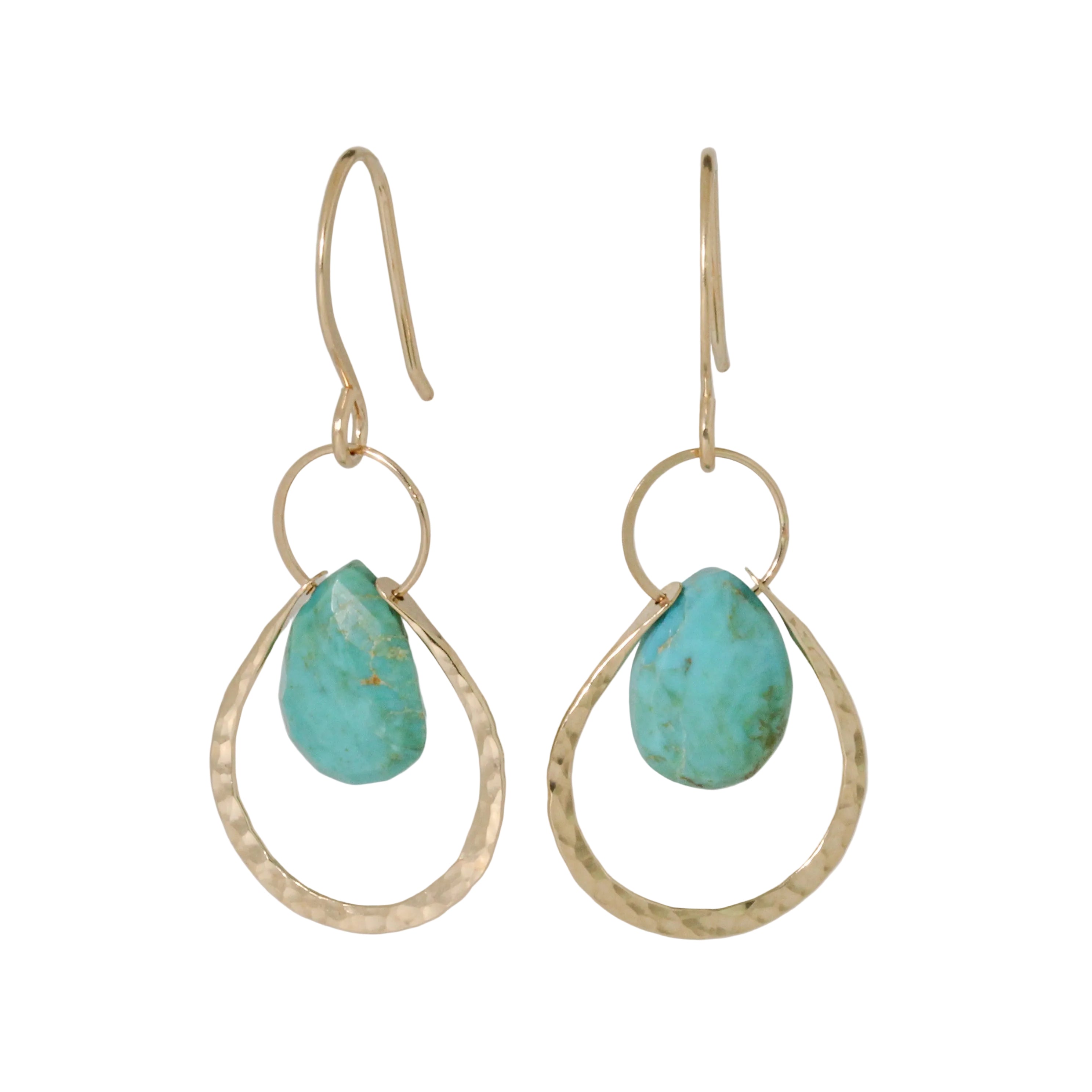 Ophelia Turquoise Earrings-Lulu Designs