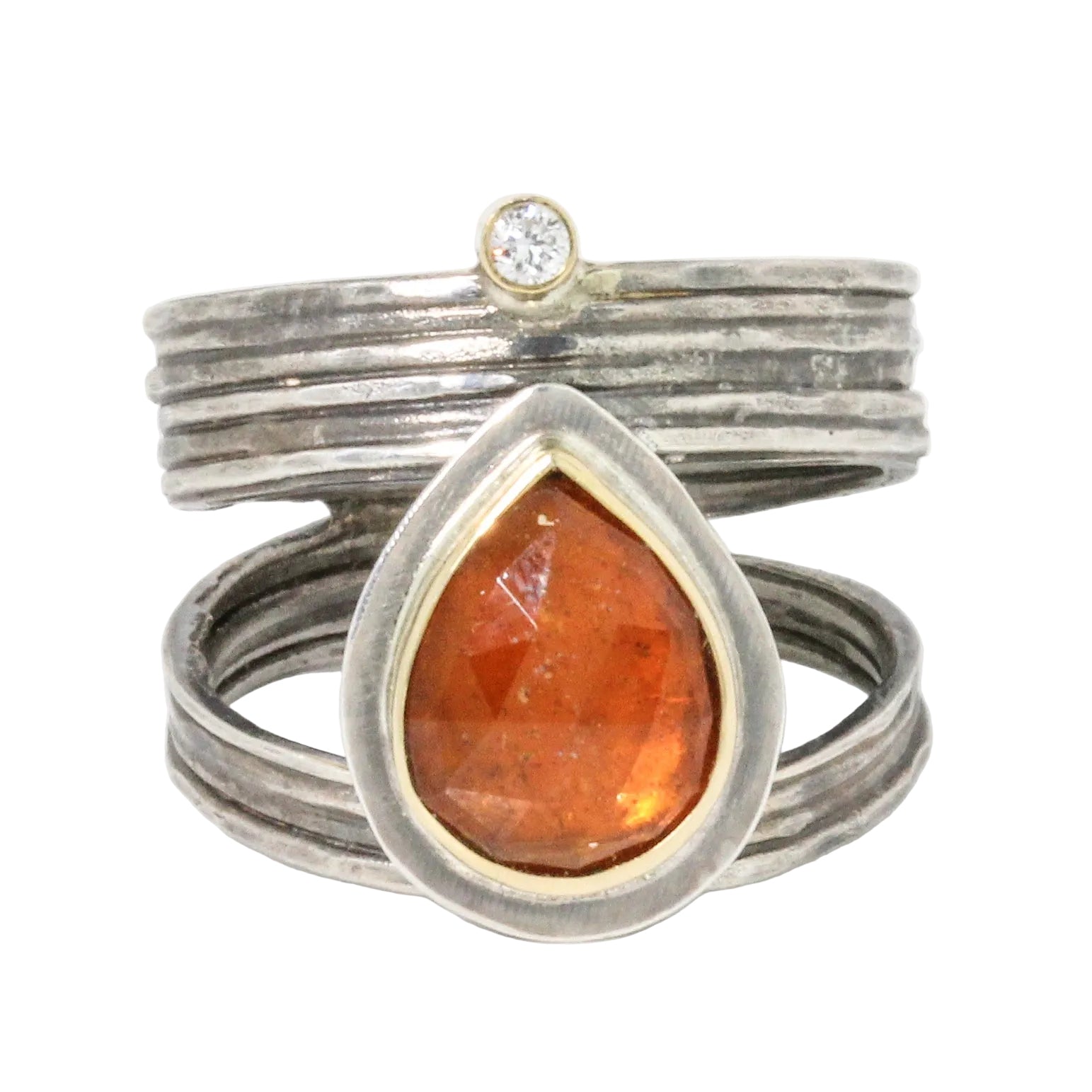 Orange Kyanite Solstice Ring-Austin Titus