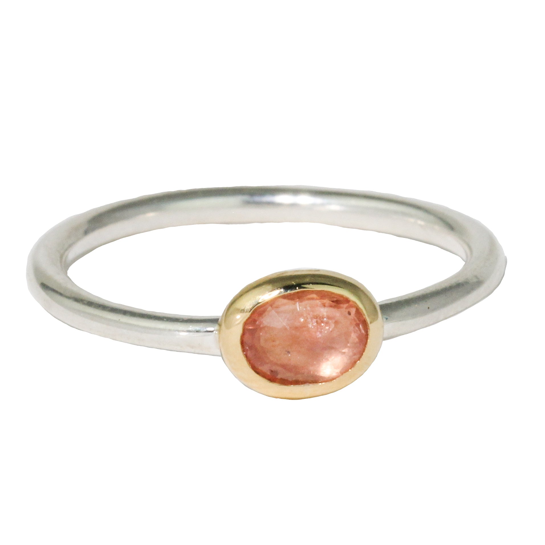 Orange Sapphire Stacking Ring-Sara Thompson
