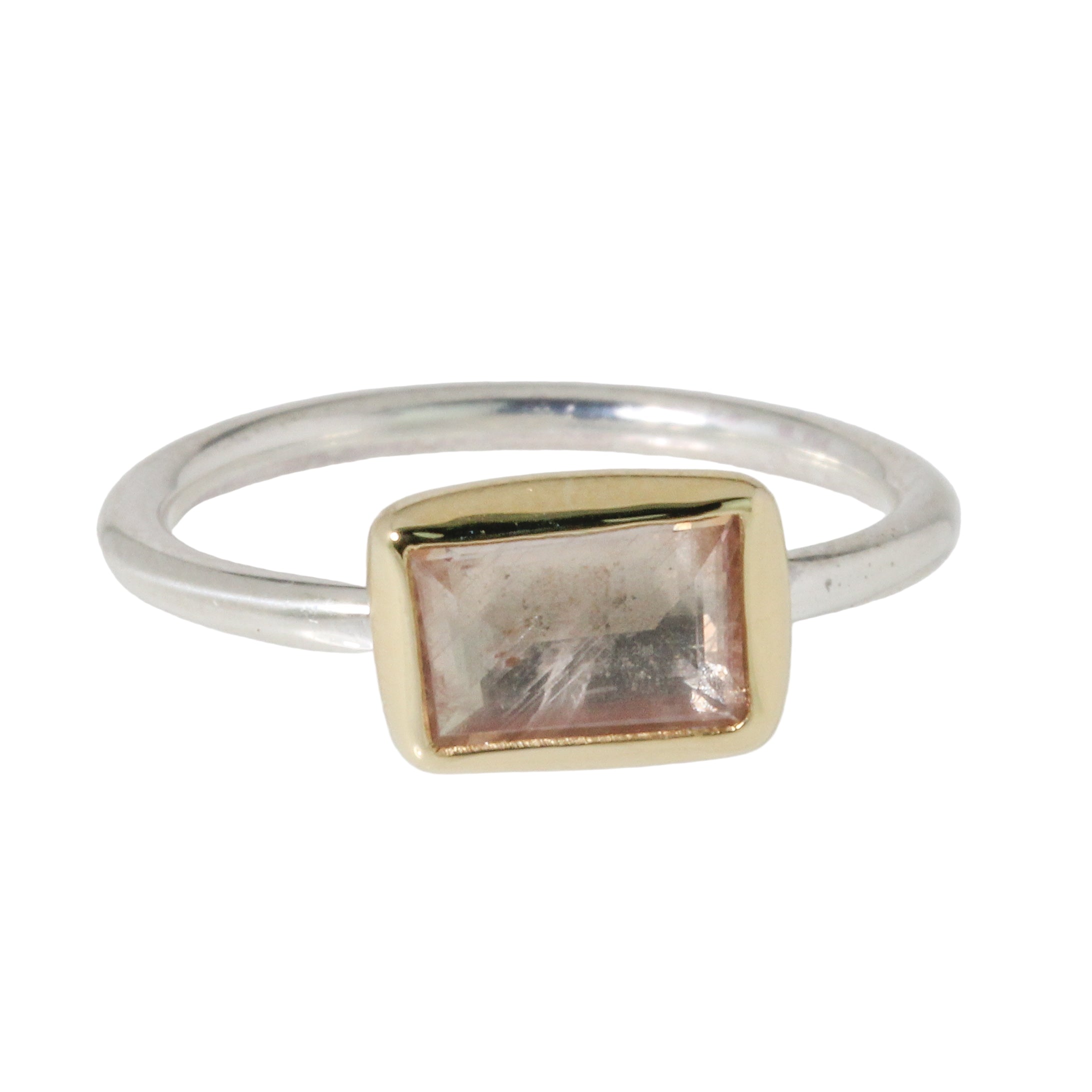 Peach Sapphire Stacking Ring-Sara Thompson