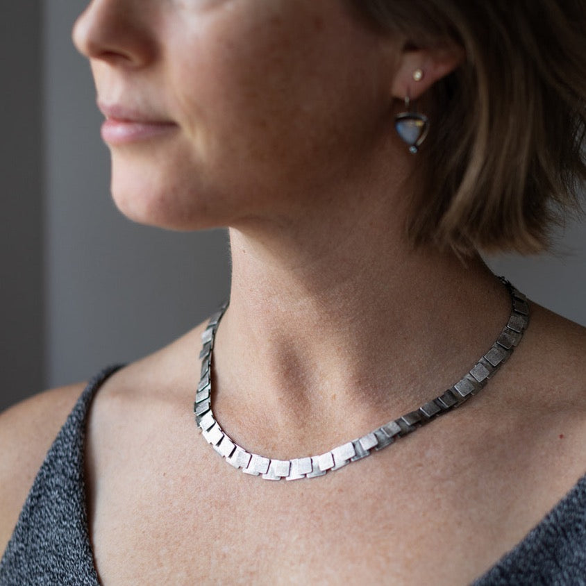 Petite Square Pivot 360 Necklace-Austin Titus