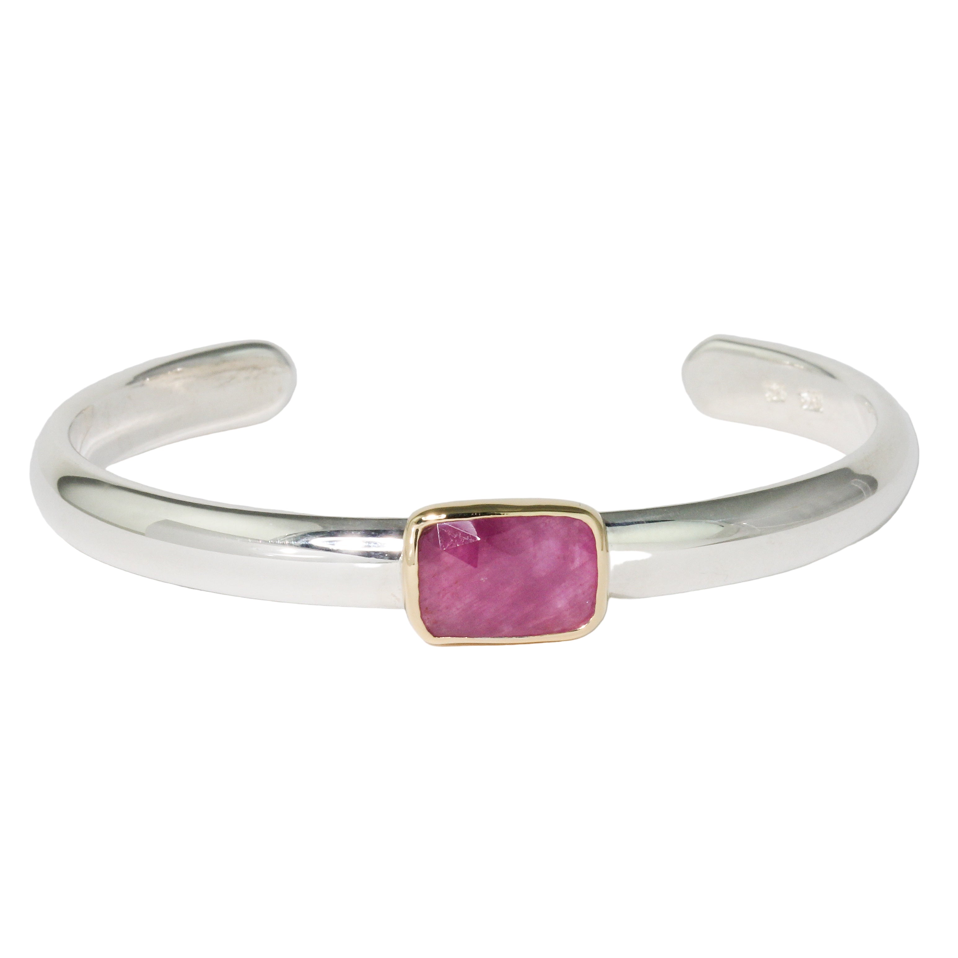 Pink Sapphire Cuff Bracelet-Sara Thompson