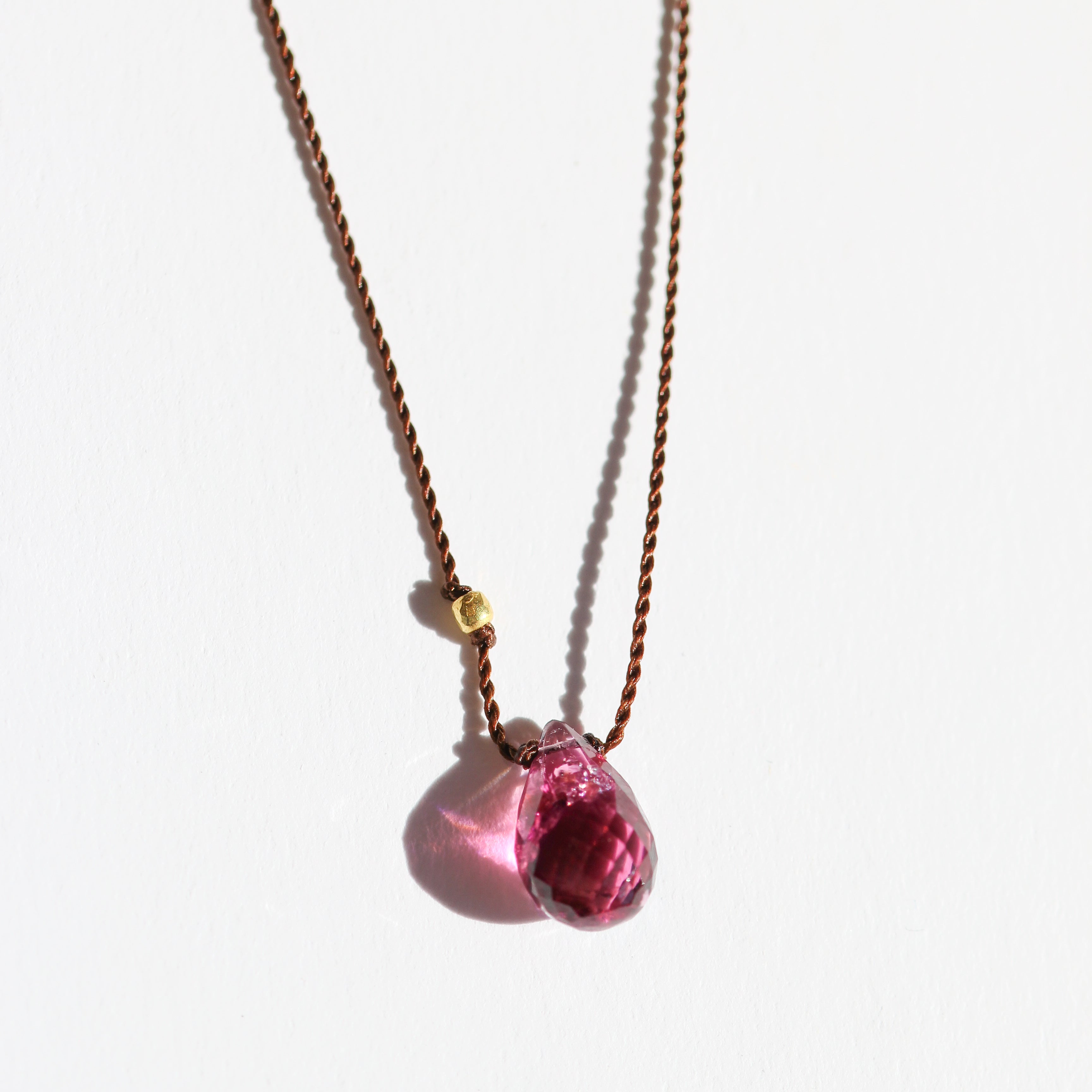 Pink Tourmaline Necklace-Margaret Solow