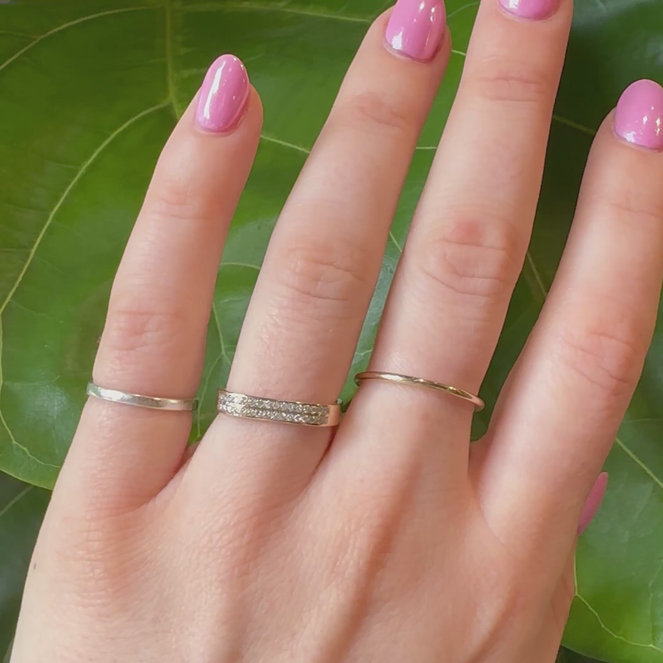 Kimberly Yellow Gold & Diamond Square Ring