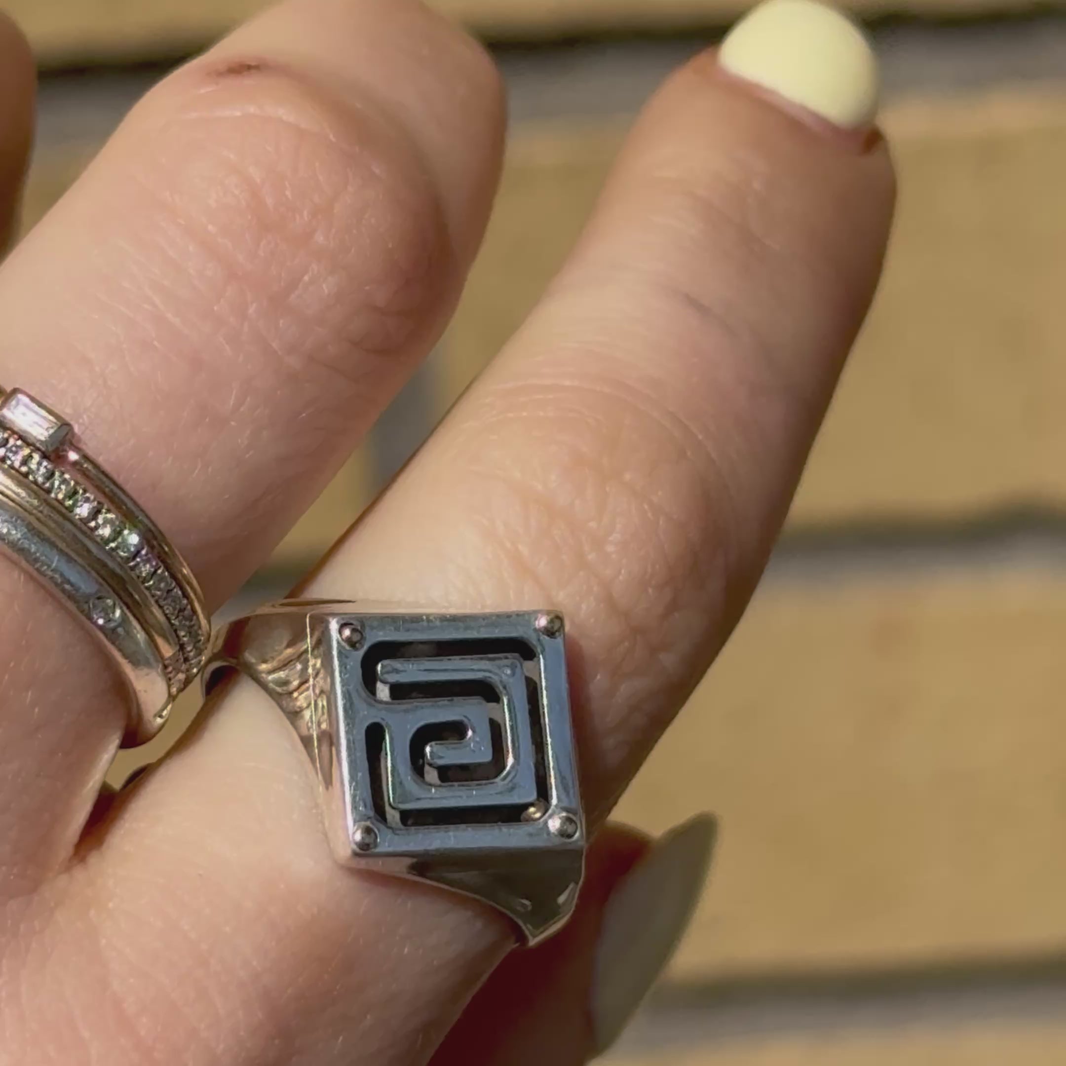 Maze Signet Ring