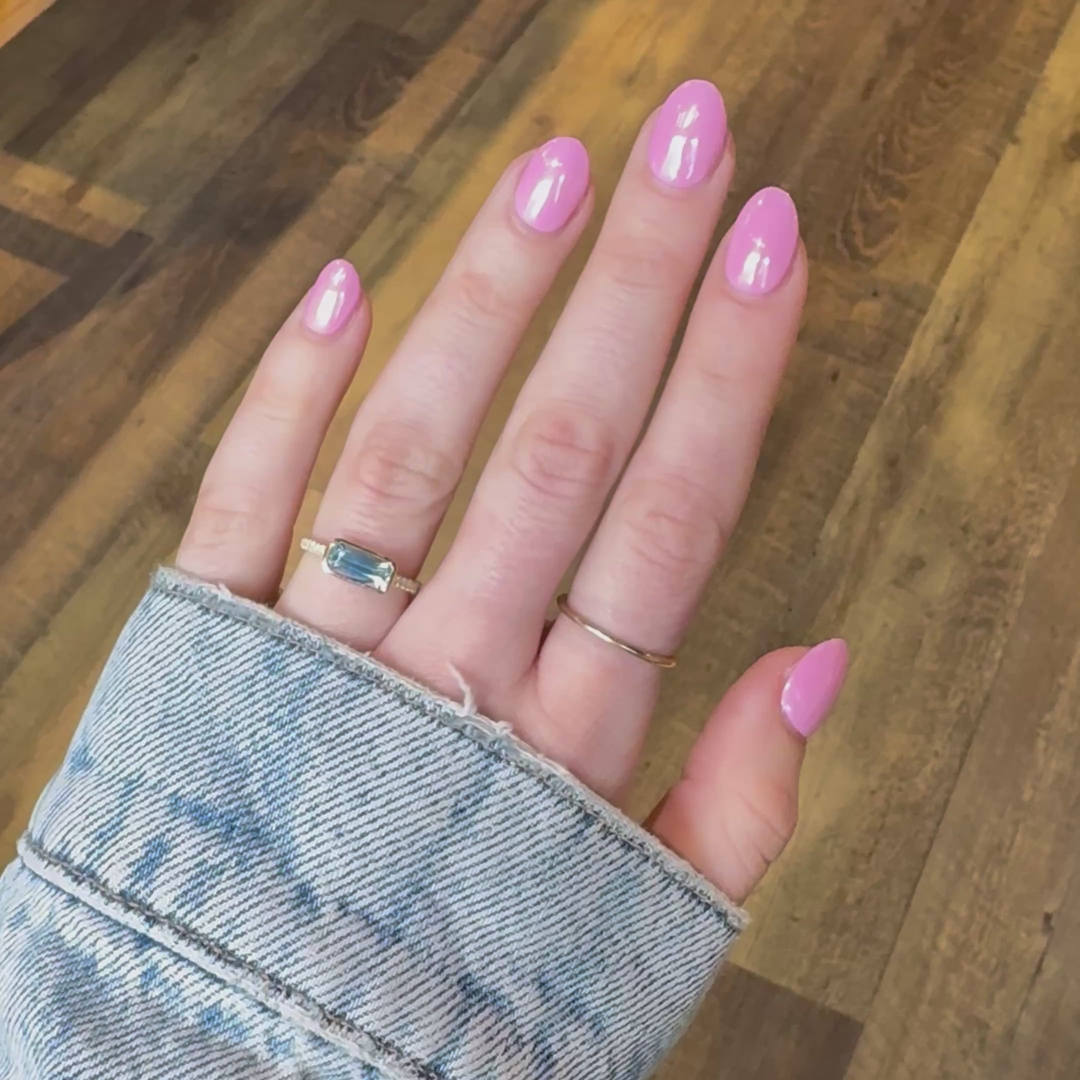 Aquamarine & Diamond Ring