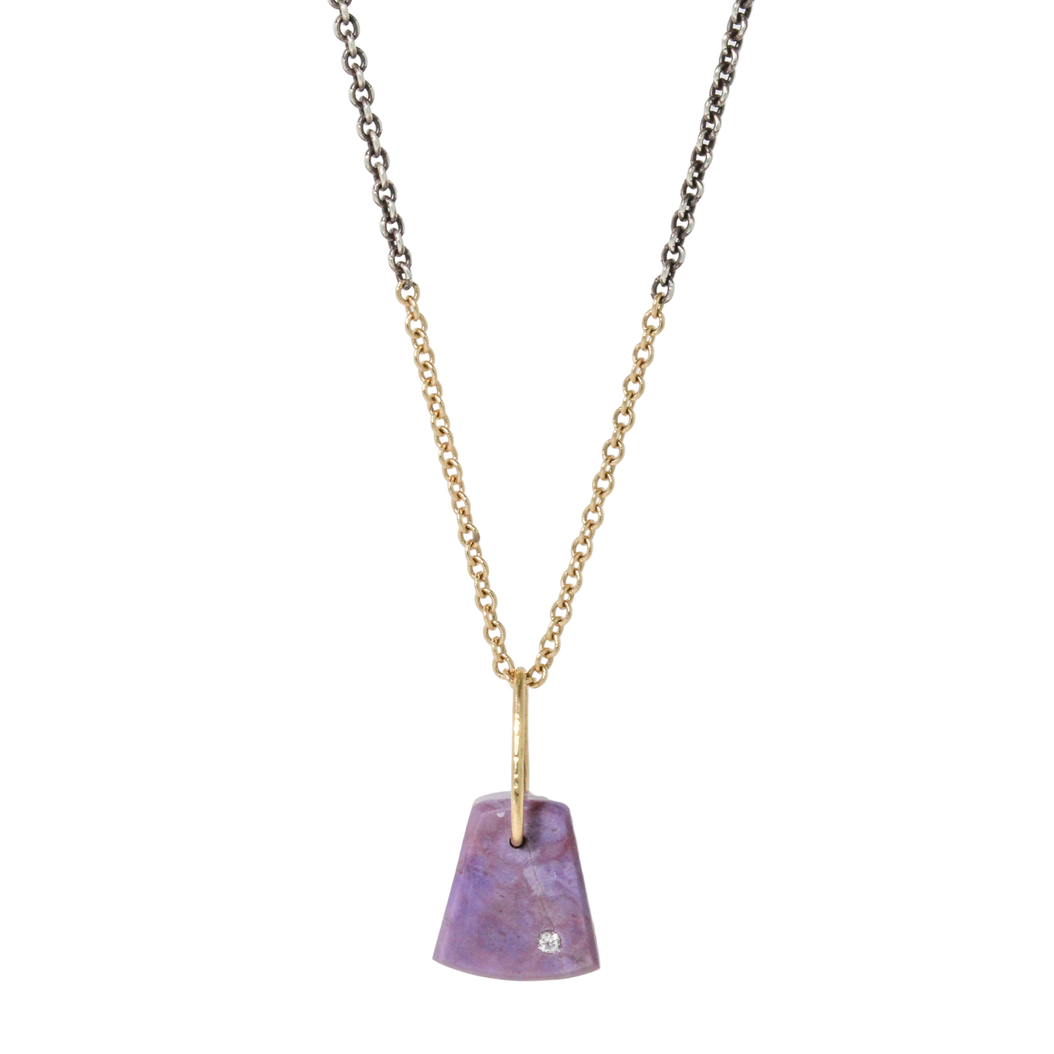 Purple Jade Prism Pendant-Karin Luvaas