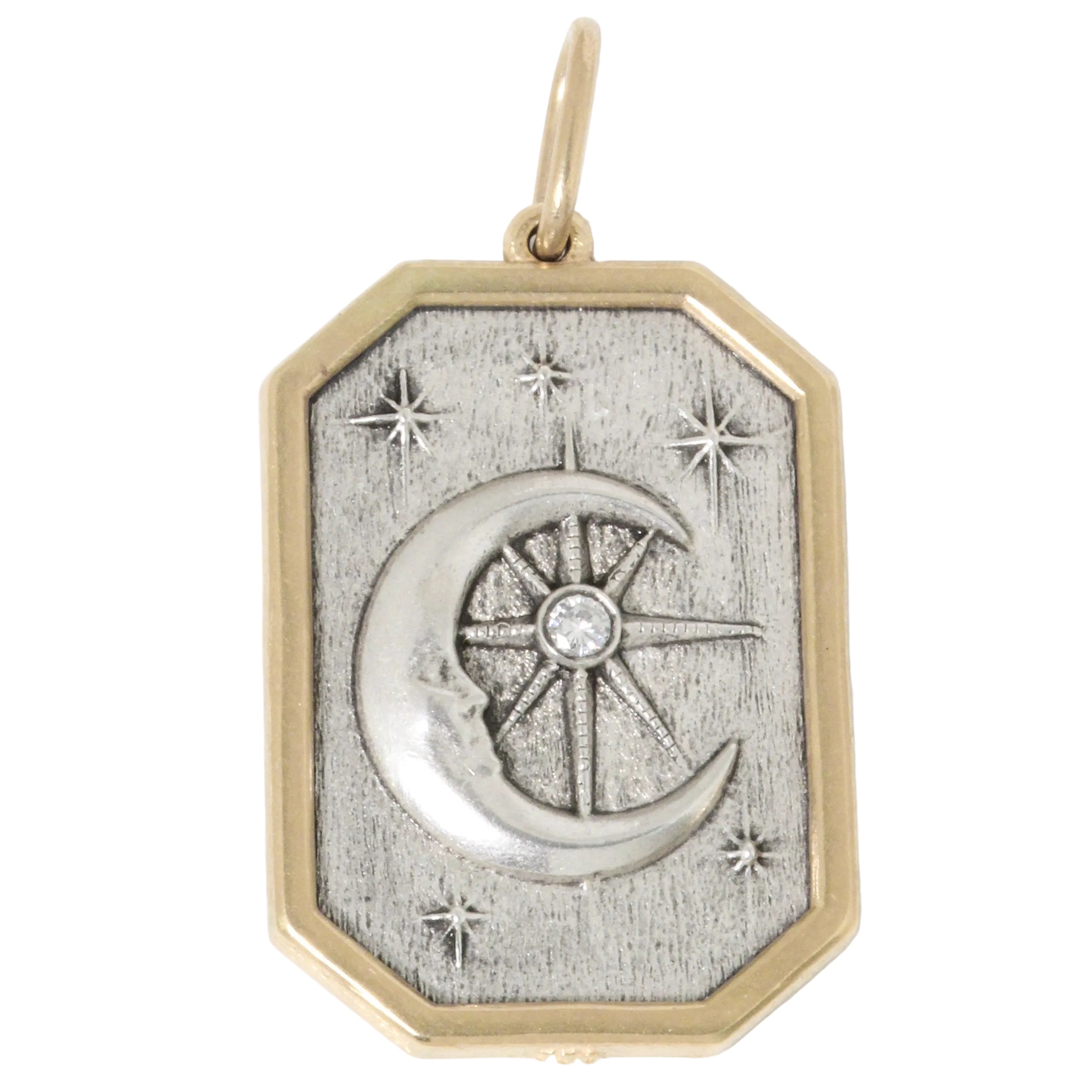 Rectangle Man on the Moon Charm-Erica Molinari