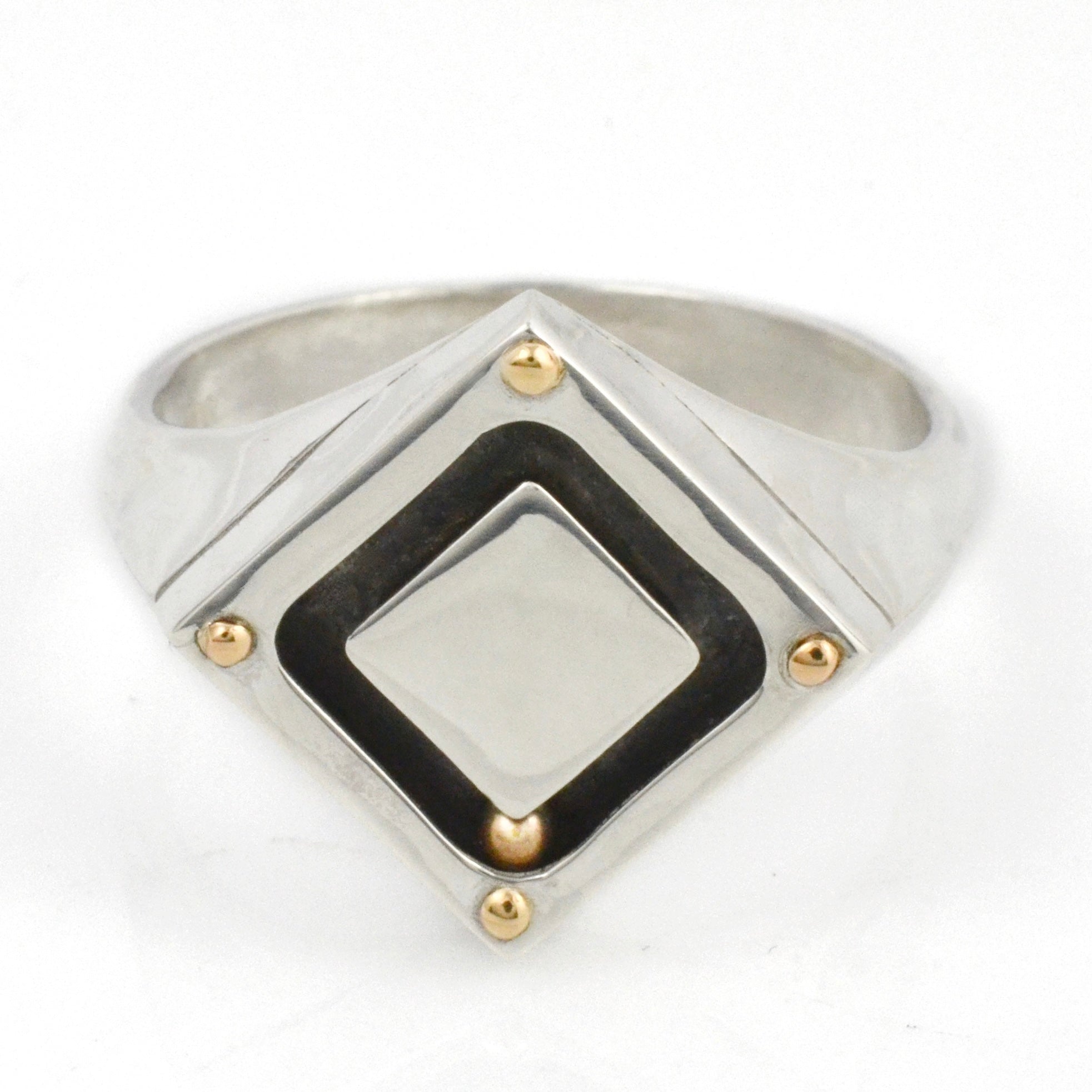 Rhombus Orbit Signet Ring-Emma Brooke