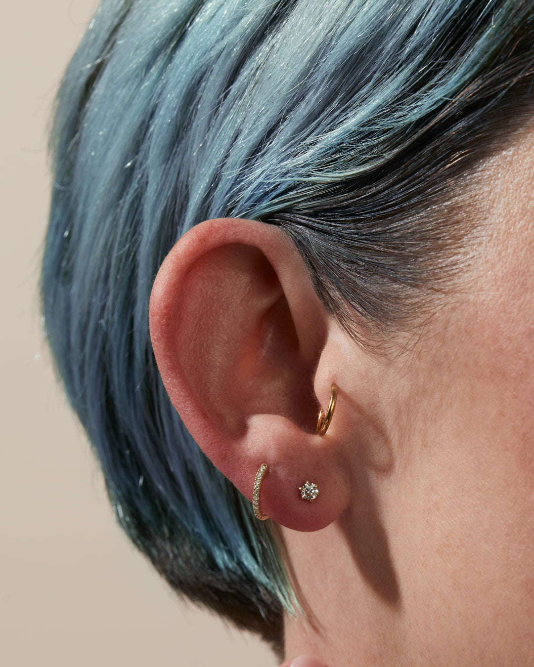 Round Diamond 6 Prong Stud Earrings-Unbridaled Collective