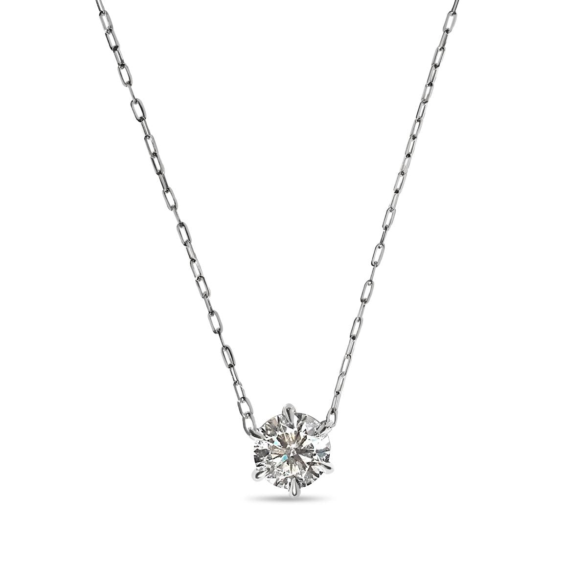 Round Diamond Pendant Necklace-Unbridaled Collective
