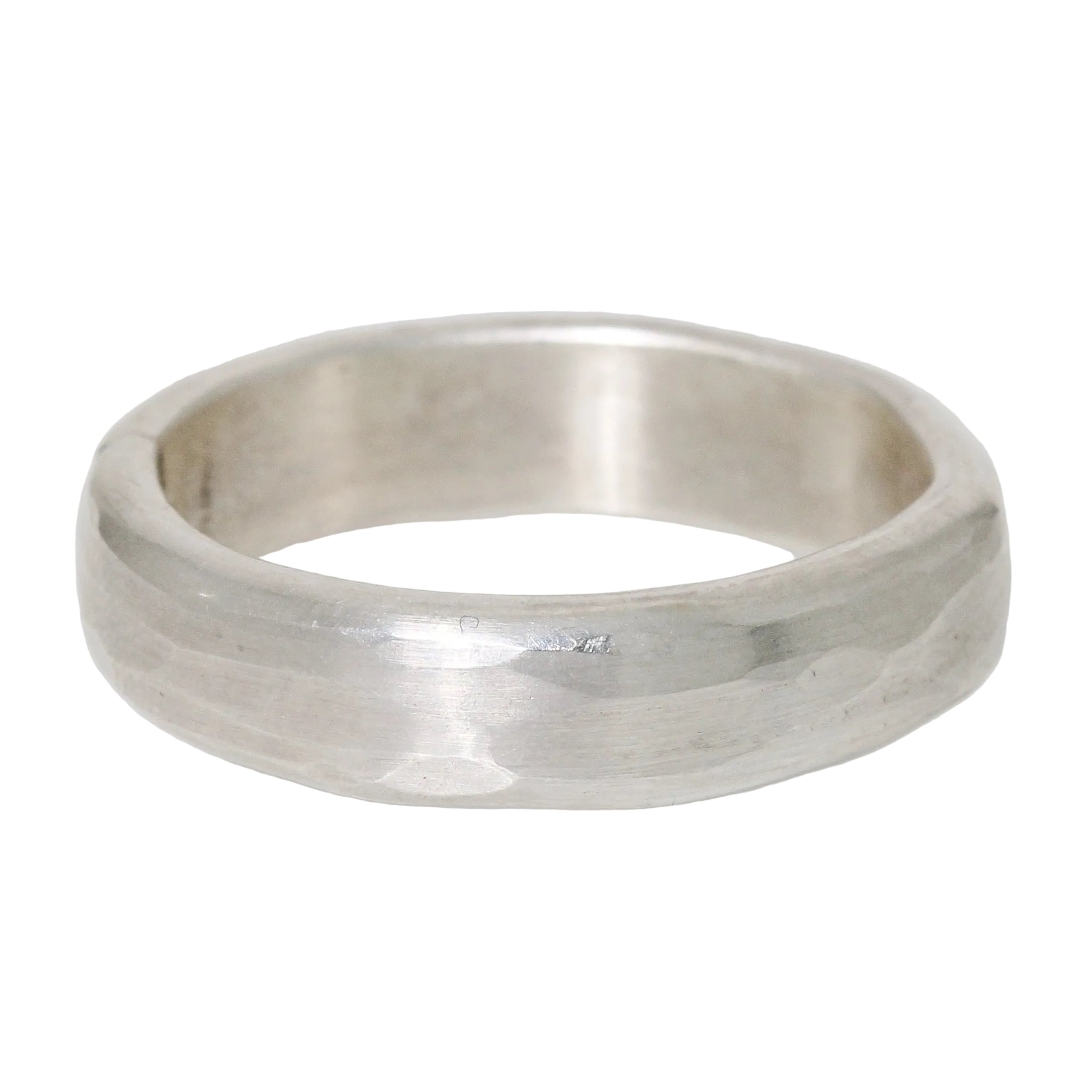 Rounded Hammered Band-Glacier Lily