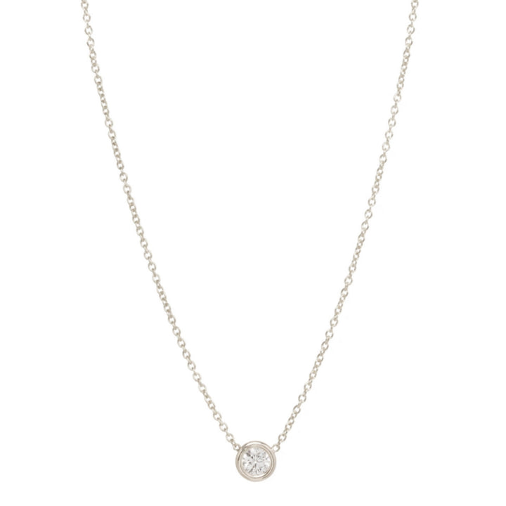 Large Single Floating Diamond Necklace