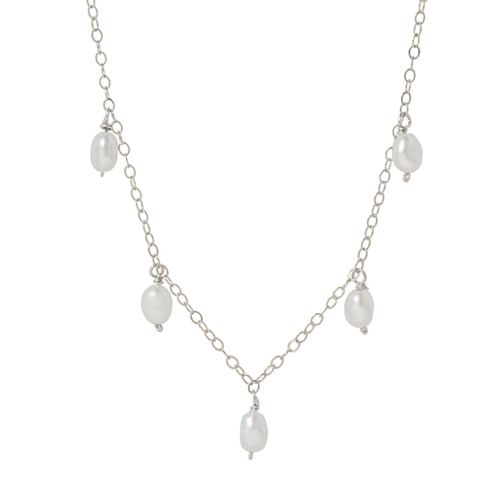 5 Pearl Droplet Necklace