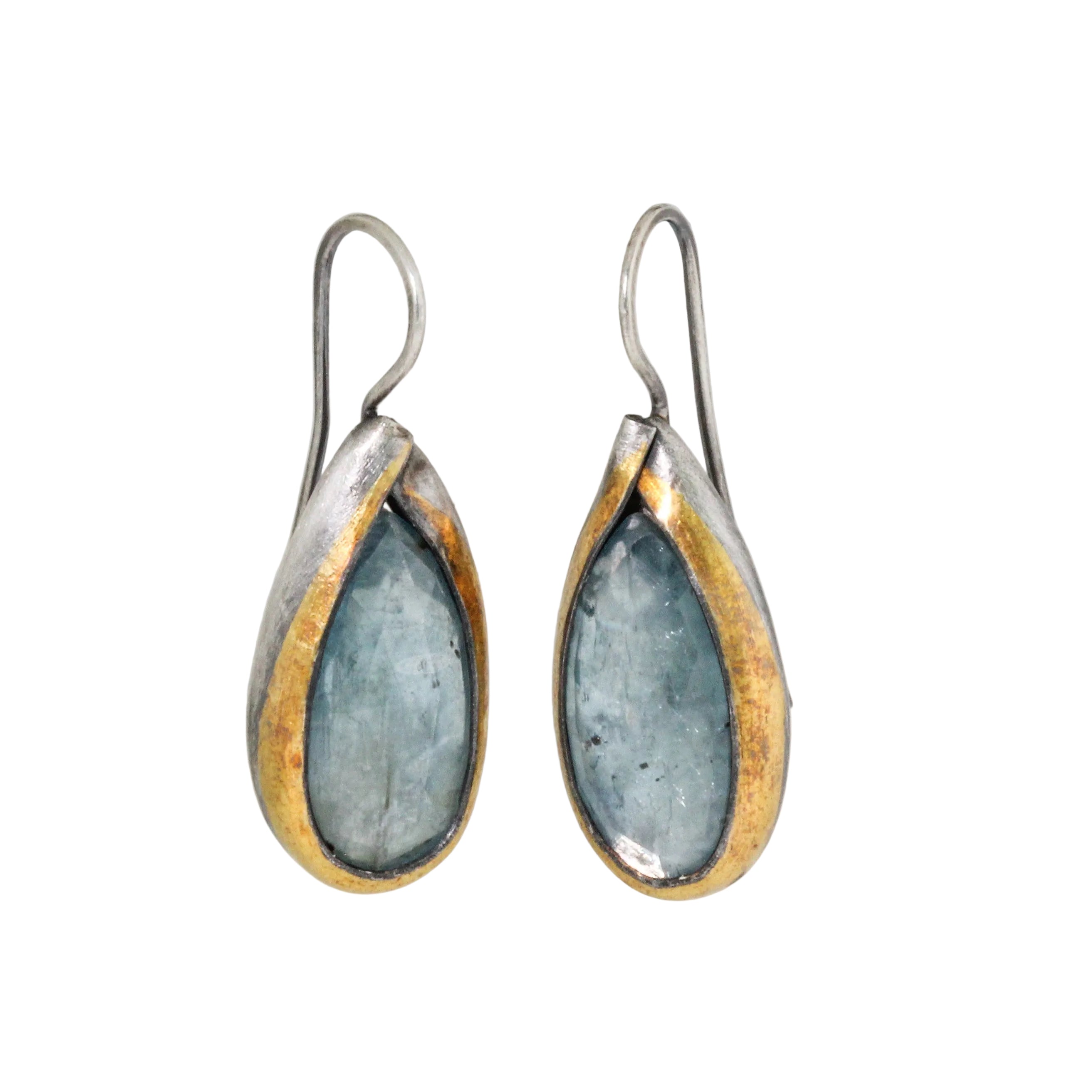 Sky Blue Kyanite Teardrop Earrings-Austin Titus