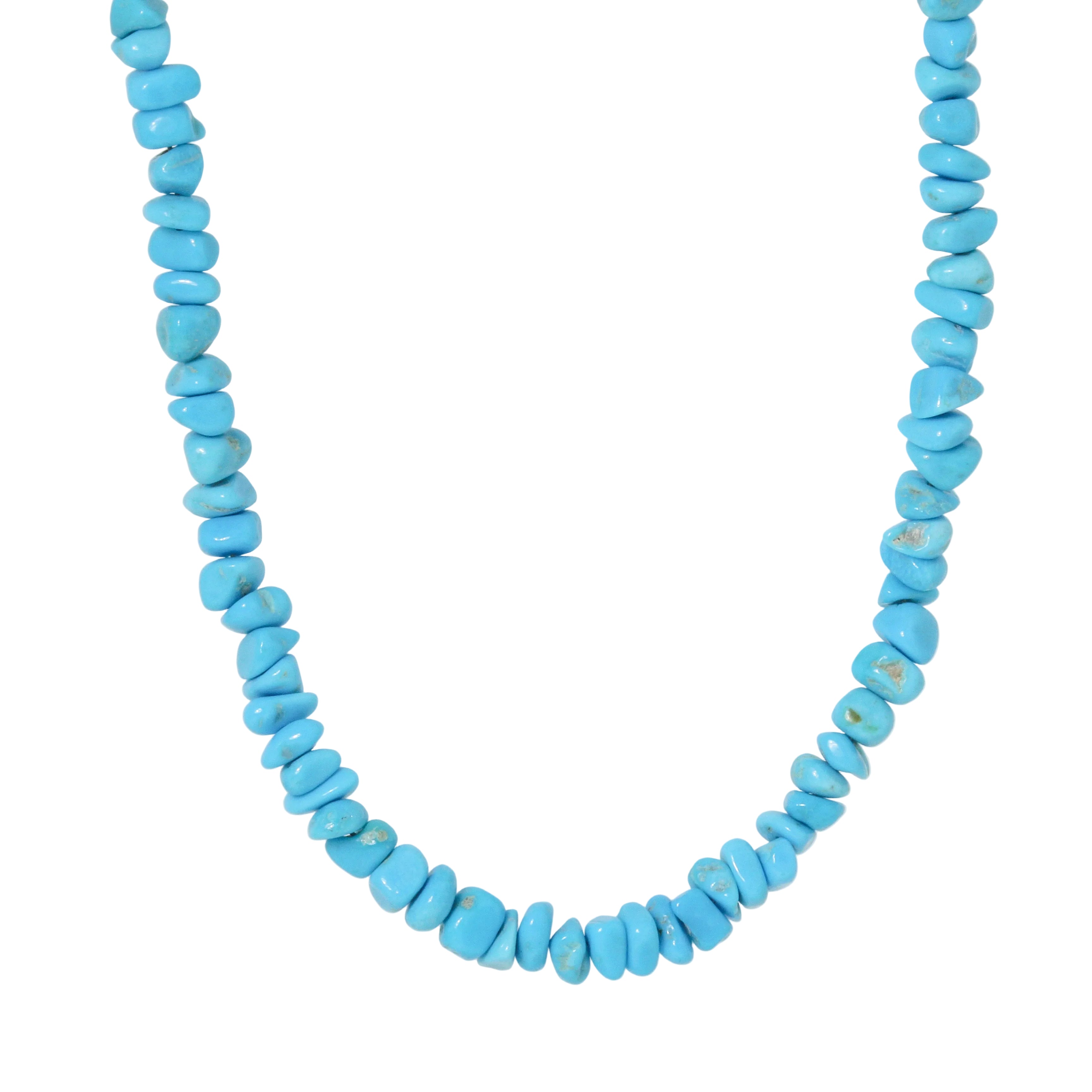 Sleeping Beauty Turquoise Strand Necklace-Southwest