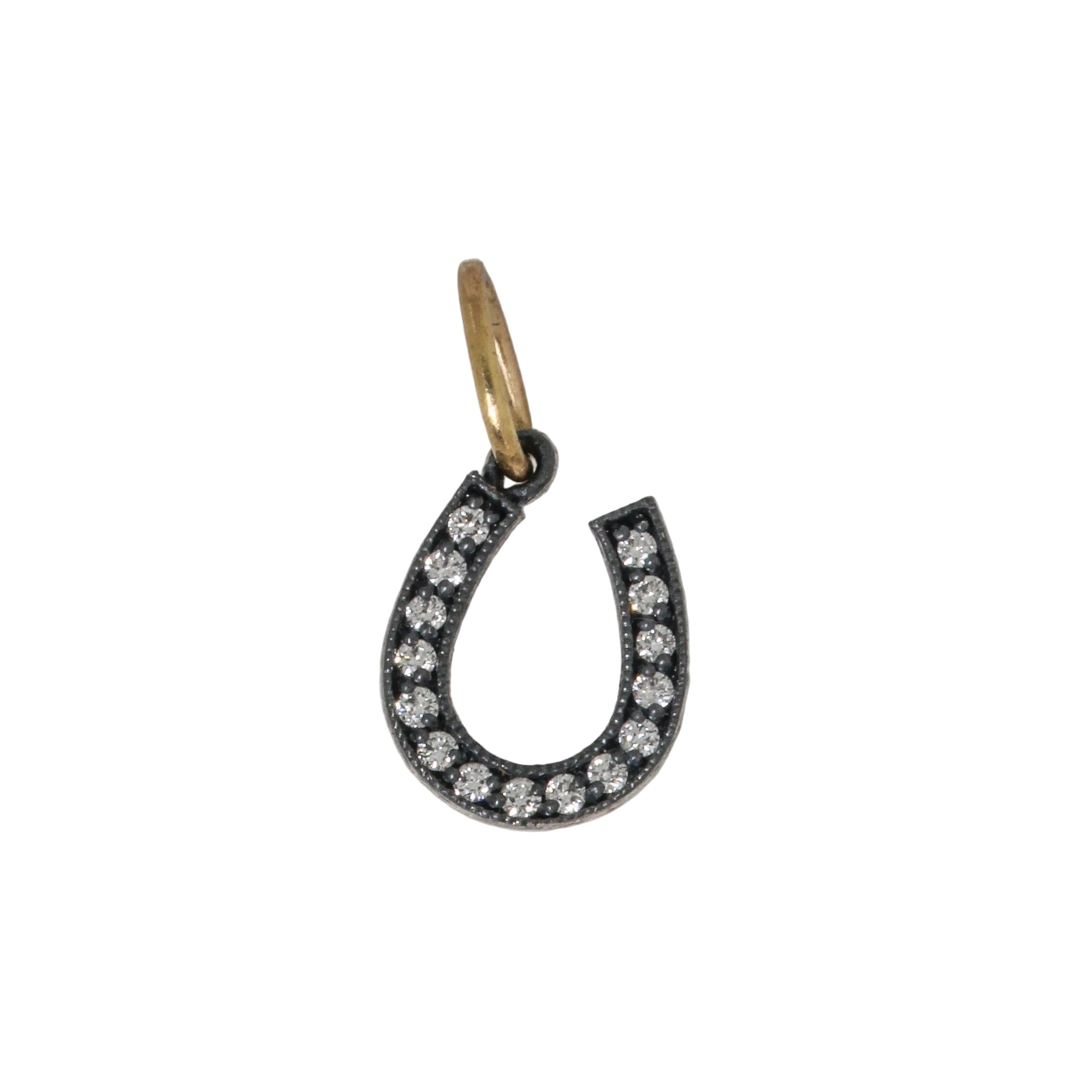 Small Diamond Horseshoe Charm-Erica Molinari