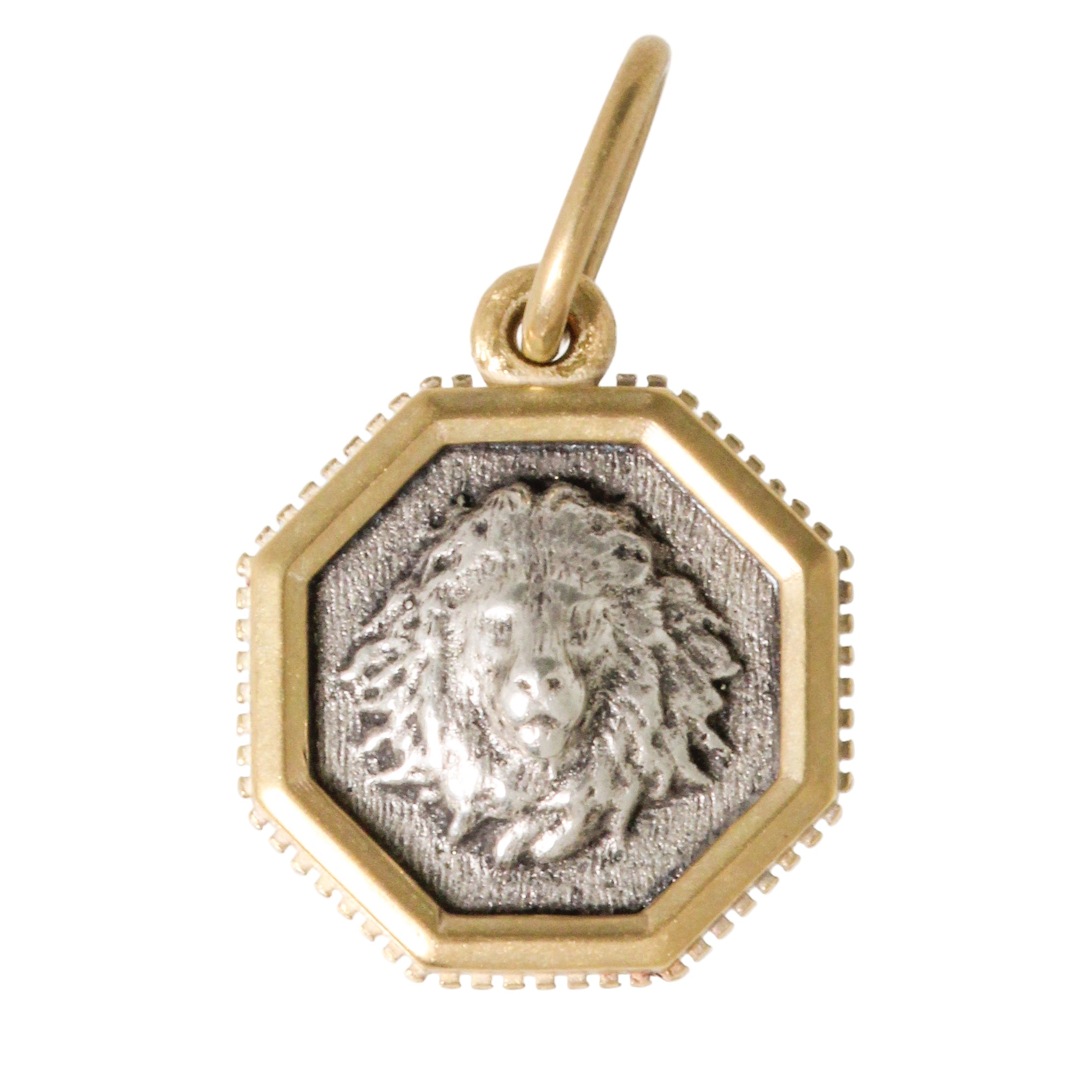 Small Hex Lion Charm-Erica Molinari