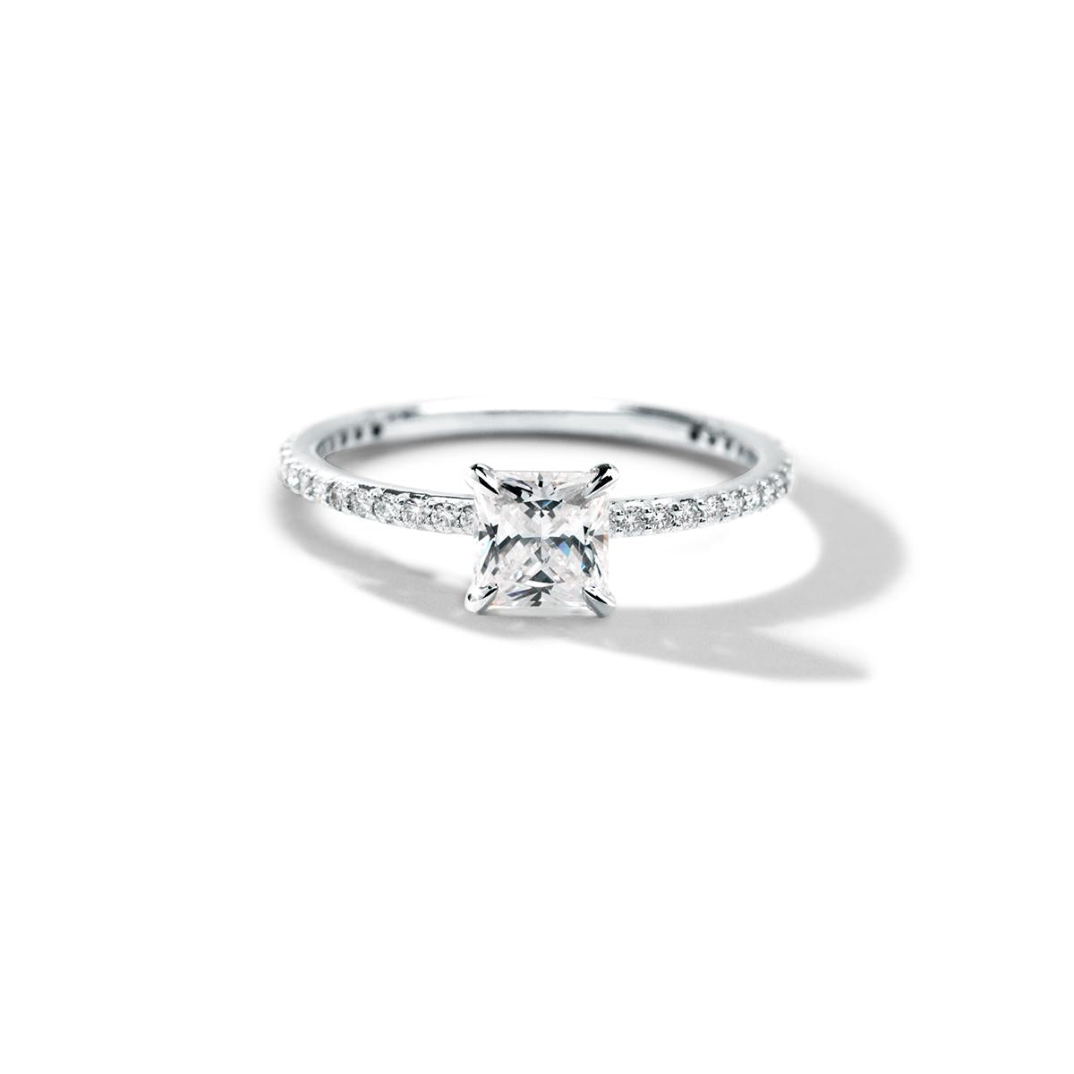 Solitaire Pave Engagement Ring-Unbridaled Collective