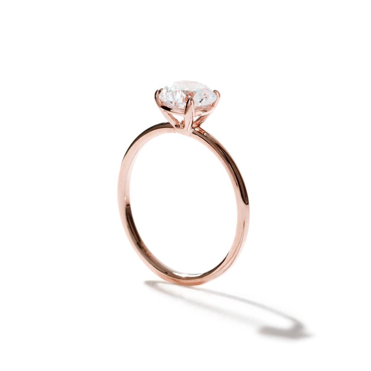 18K Rose Gold Round