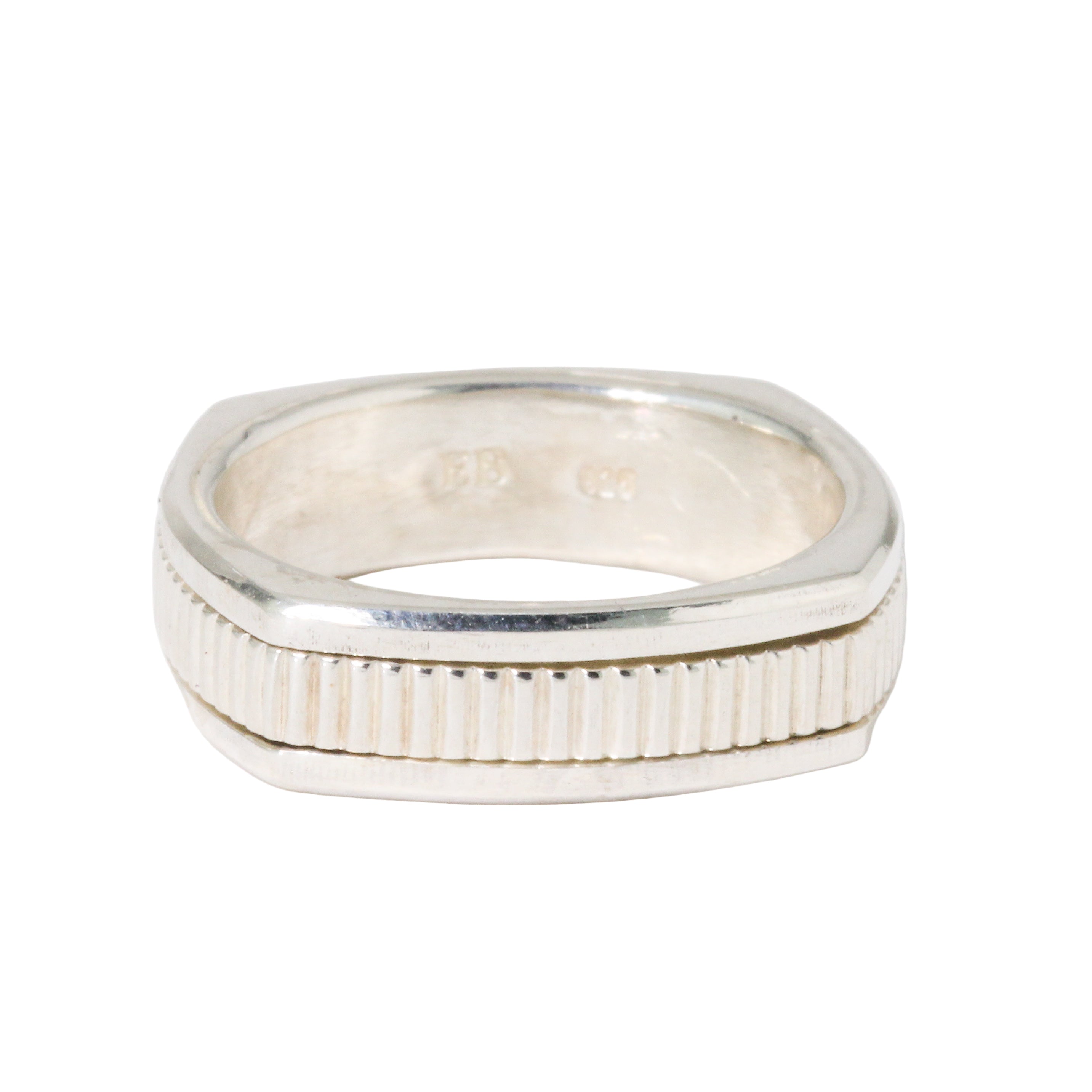 Squared Spinner Ring-Emma Brooke