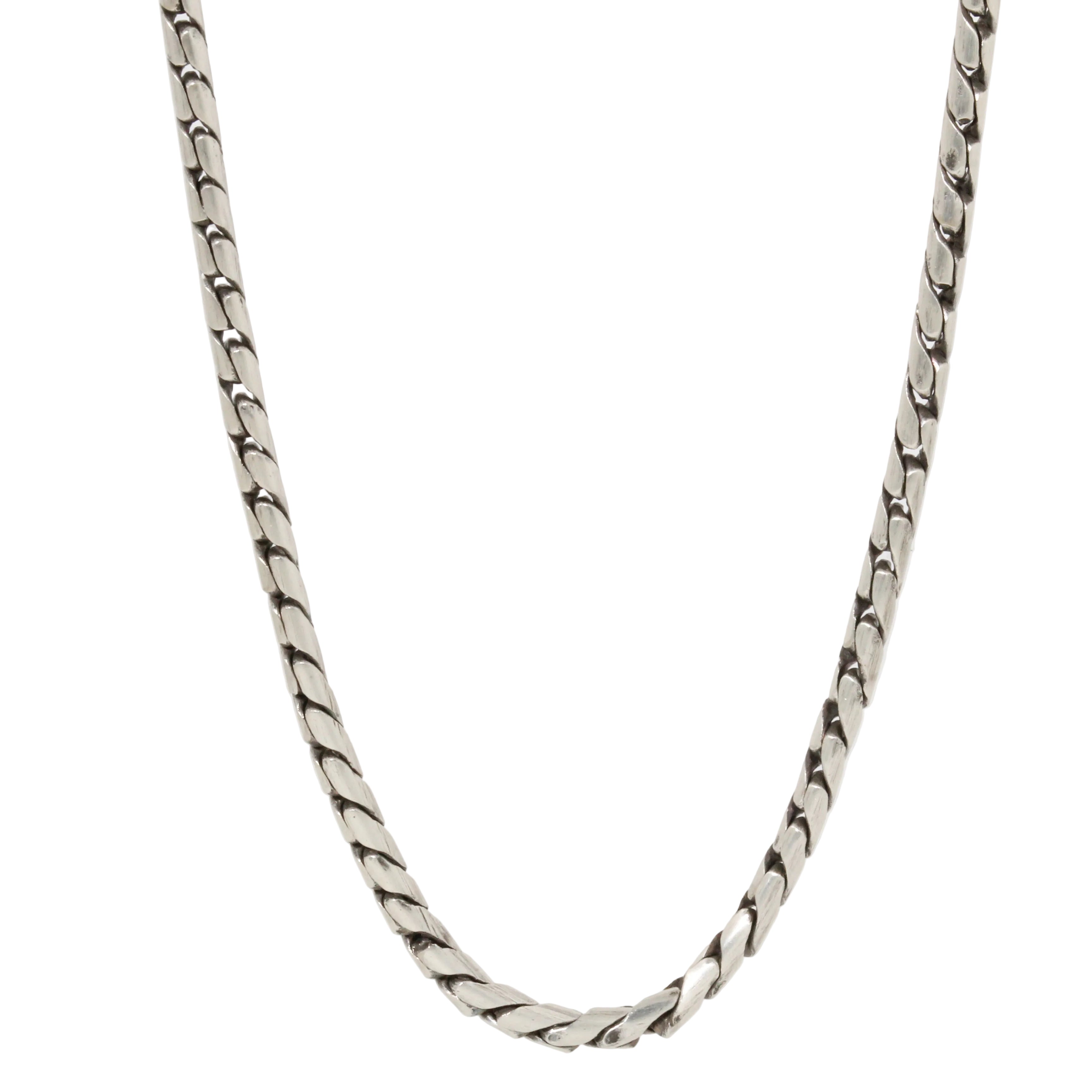 Sterling Serpent Chain Necklace-Glacier Lily