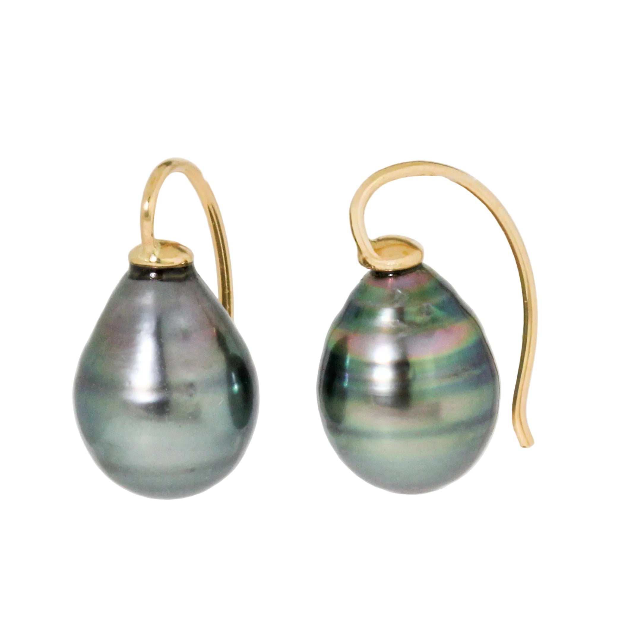 Tahitian Pearl Tight Drop Earrings-Petite Baleine