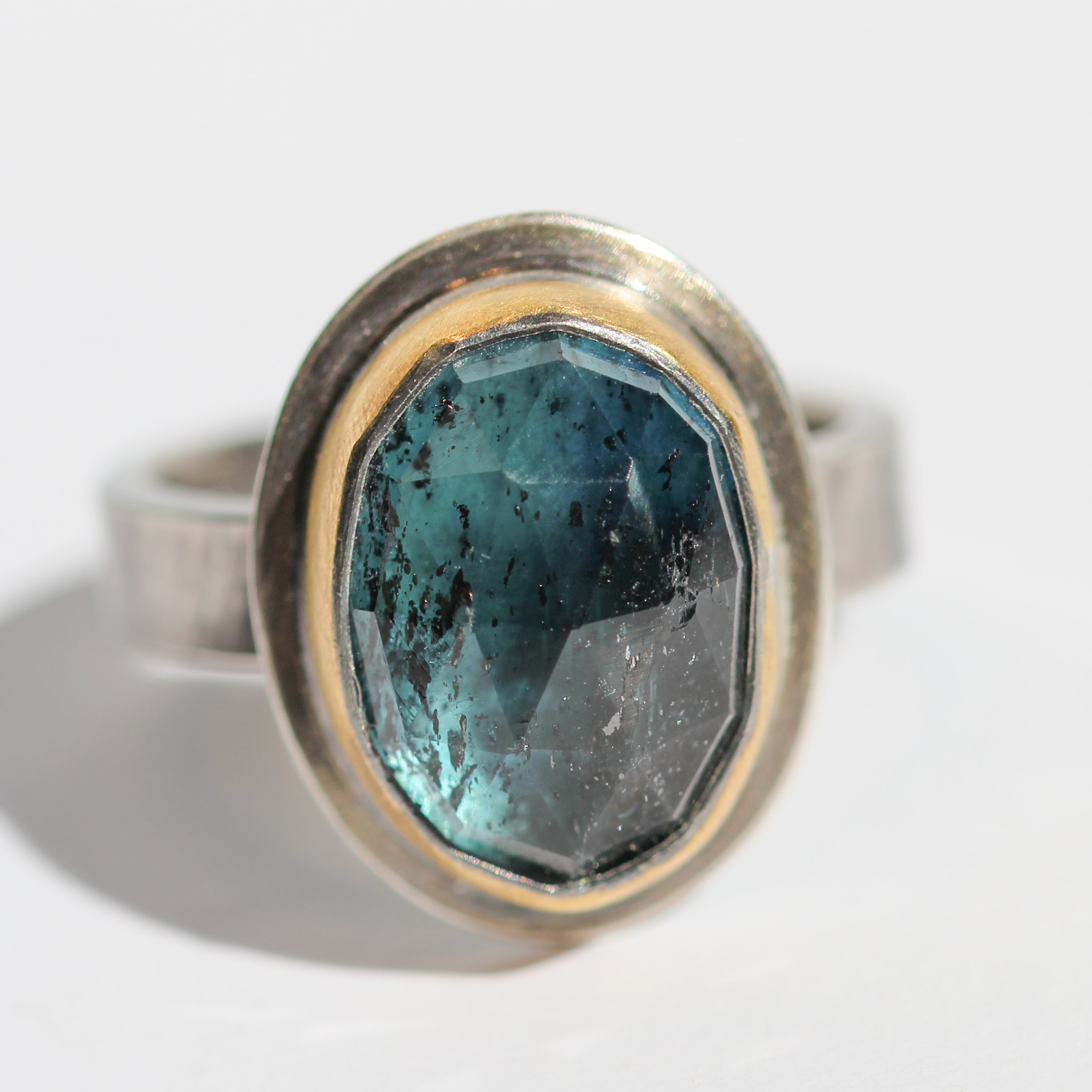 Teal Kyanite Ring-Austin Titus