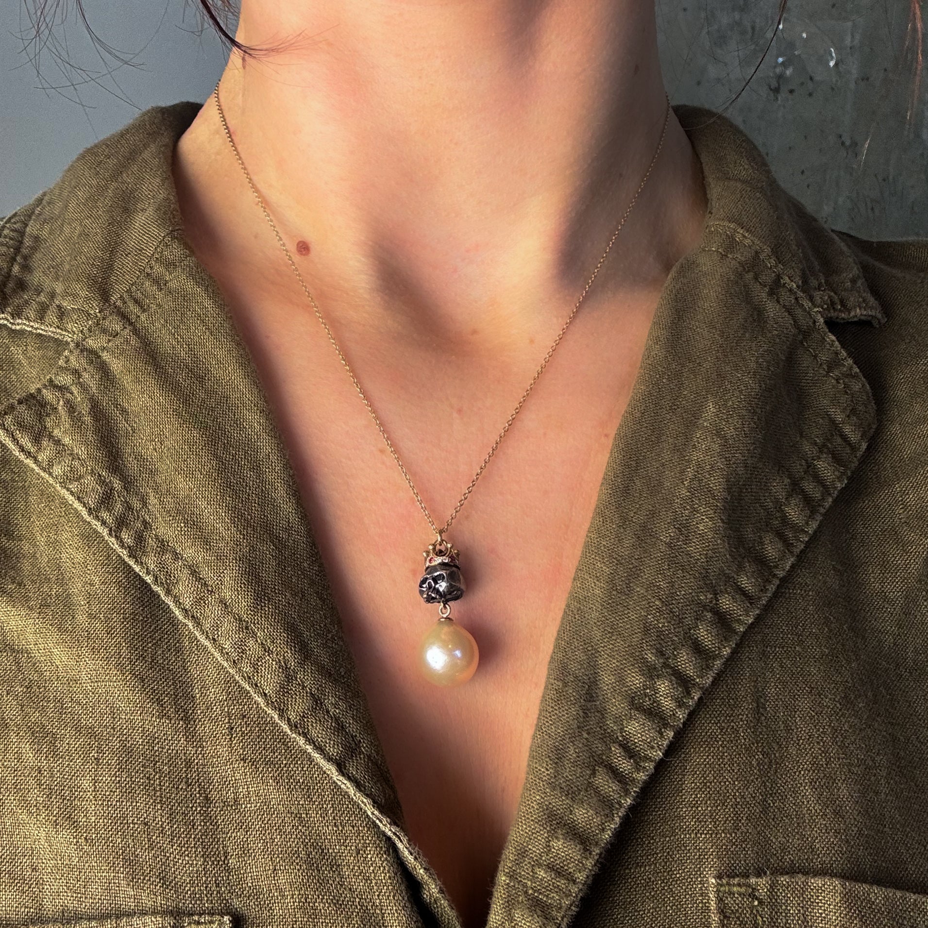 The Royal Skull Necklace-Rachel Quinn