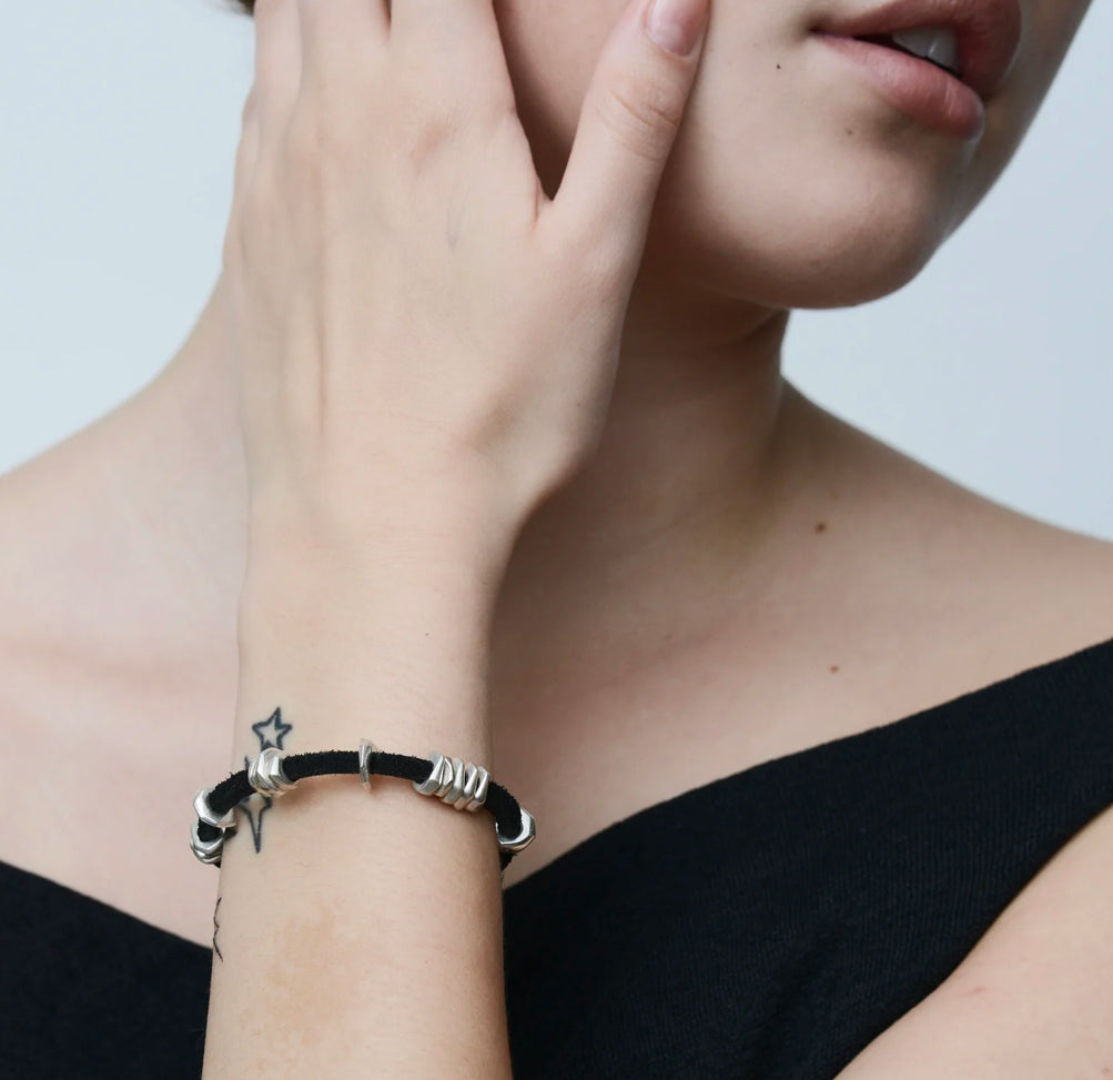 Torch Leather Bracelet-Jill Platner