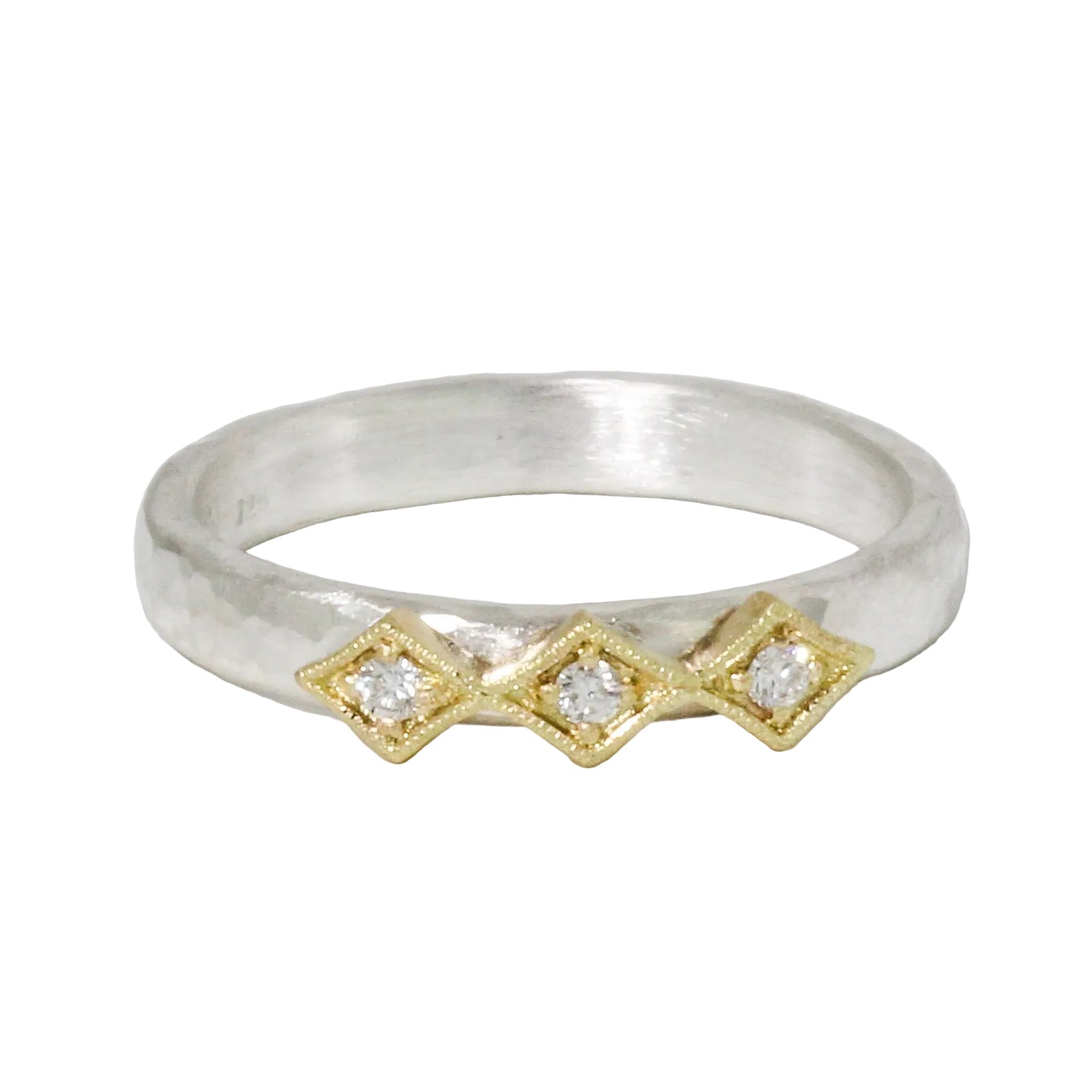 Triple Diamond Hammered Band-Yasuko Azuma