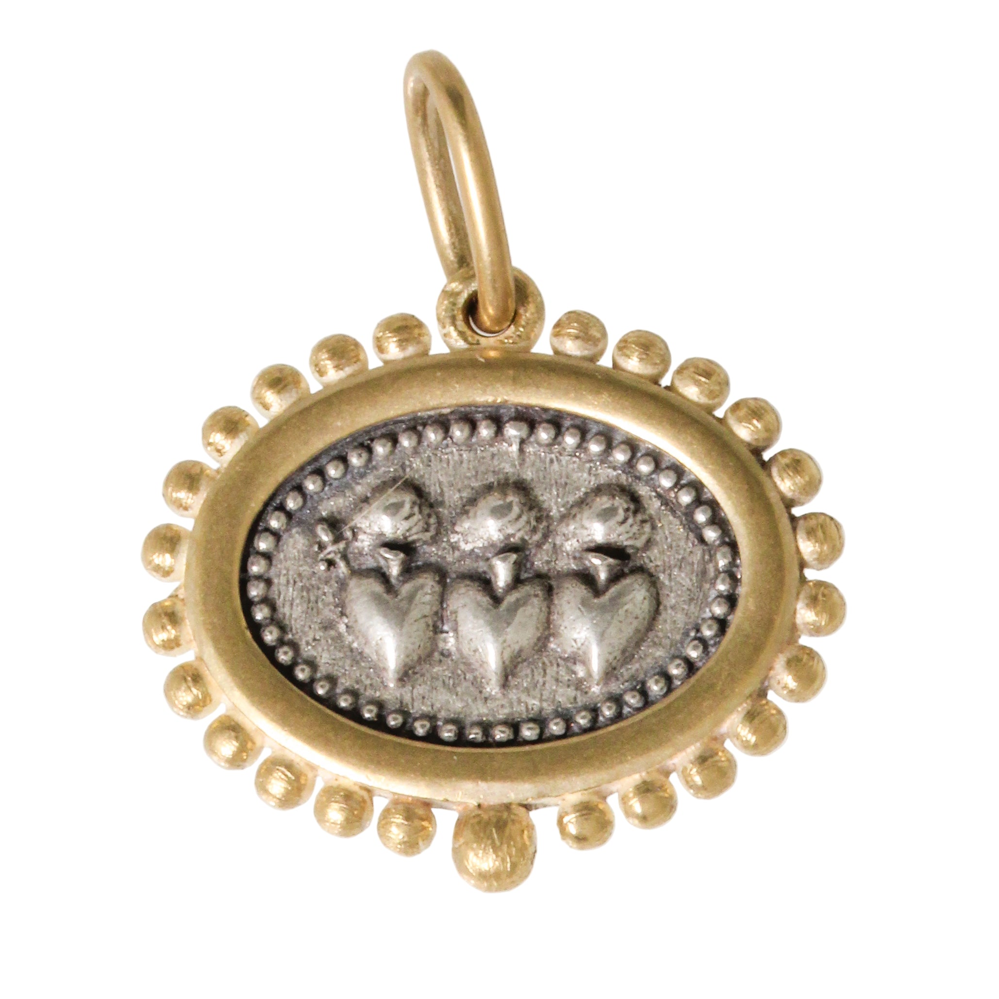 Triple Sacred Heart Charm-Erica Molinari