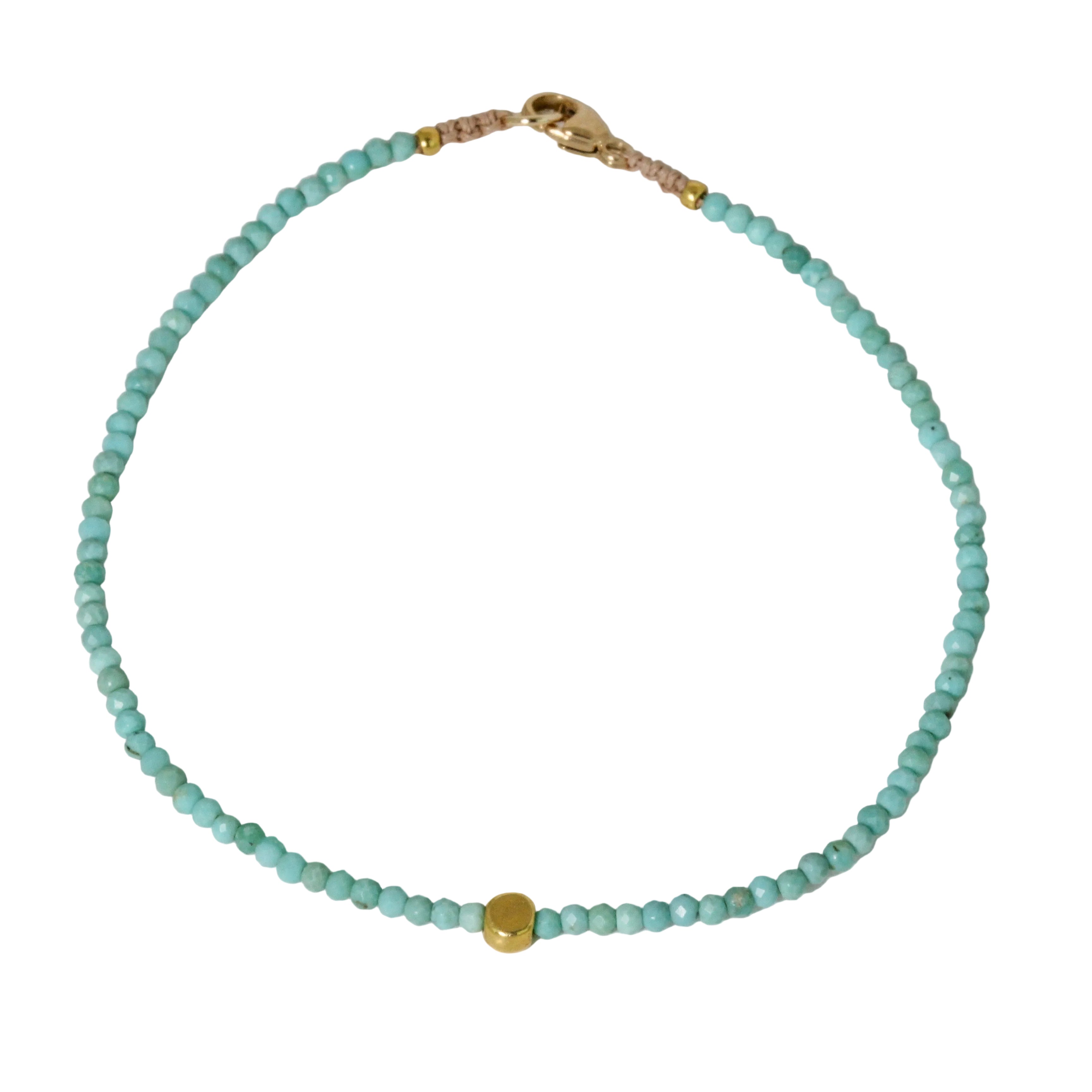 Turquoise + 18k Bracelet-Margaret Solow
