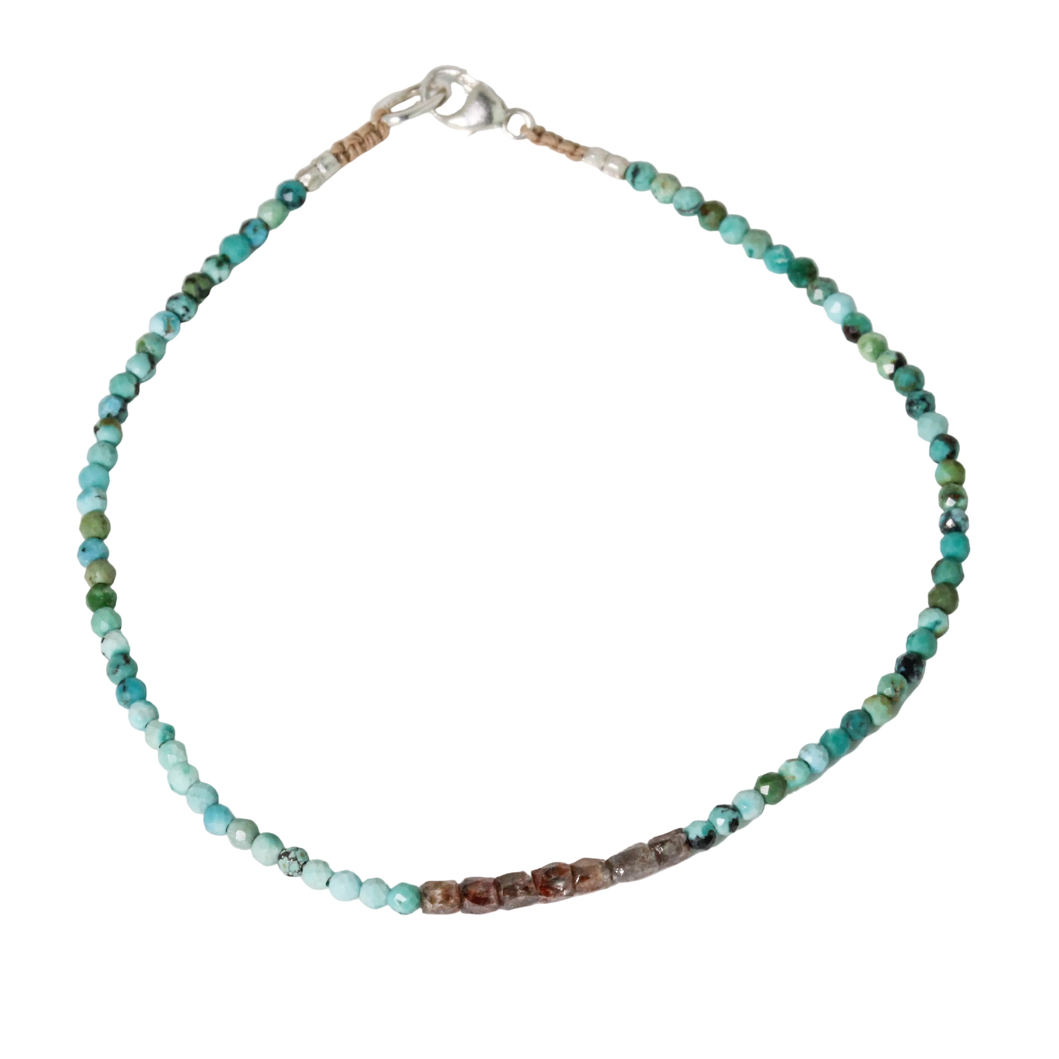 Turquoise + Red Diamond Bracelet-Margaret Solow