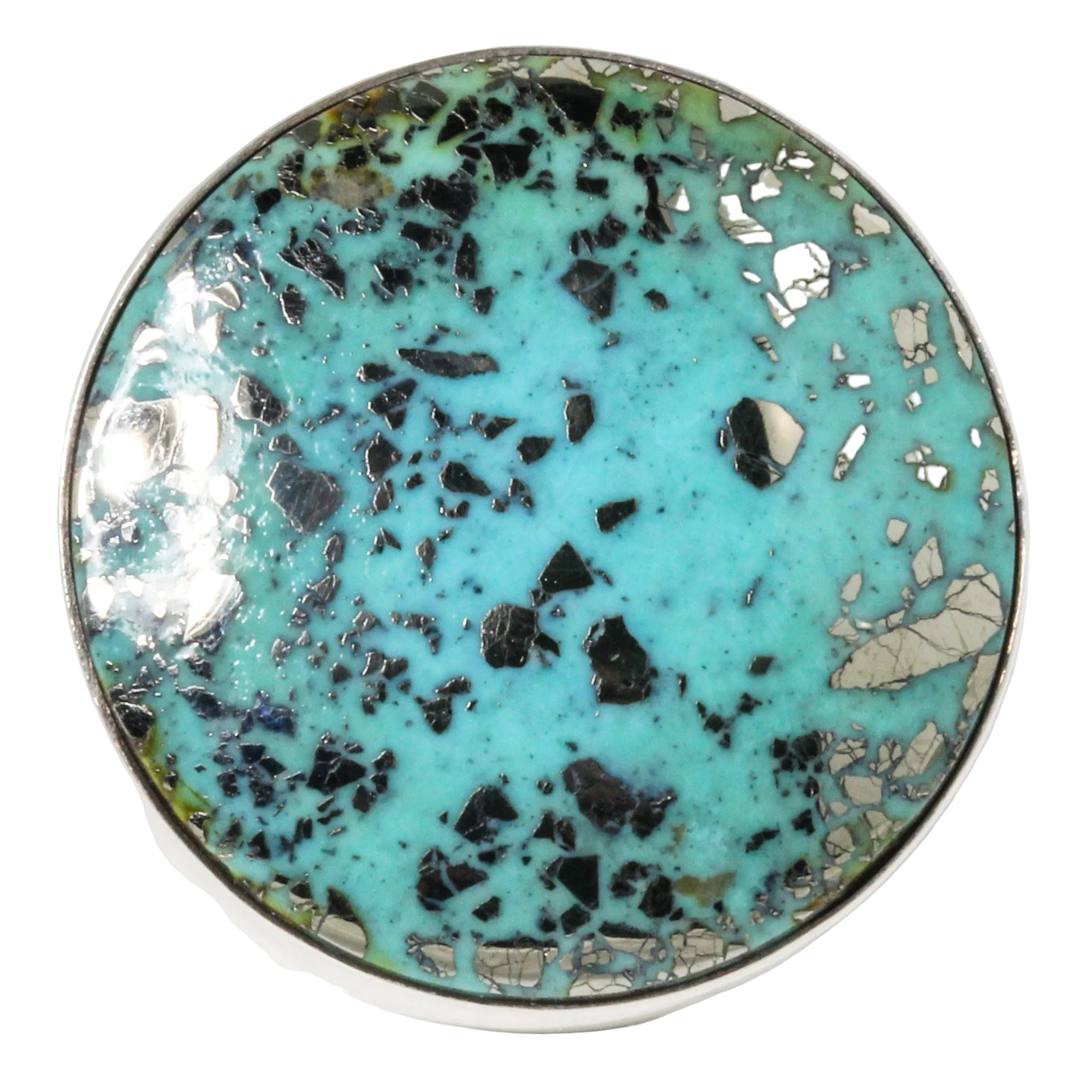 Turquoise with Pyrite Ring-Southwest