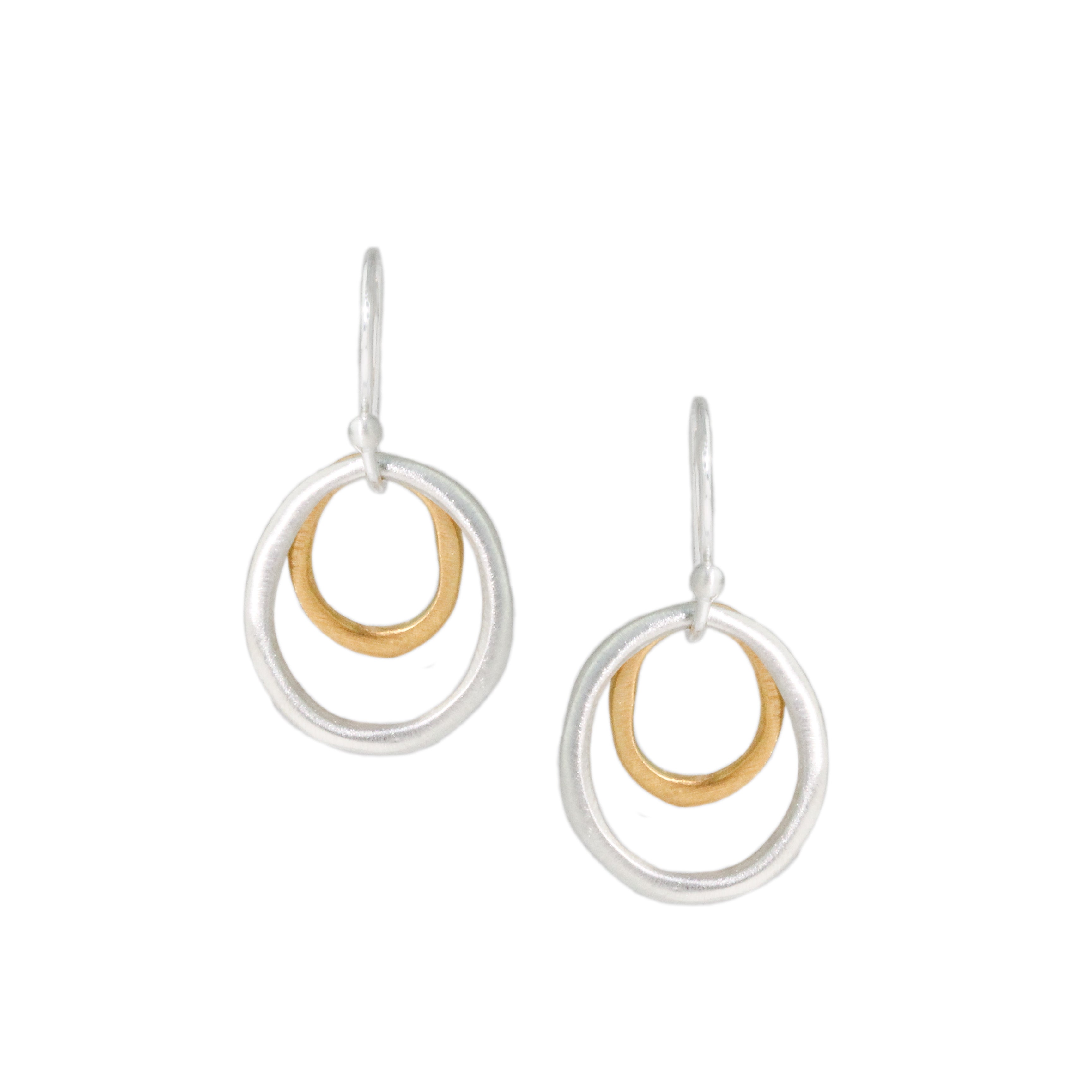 Two Small Oval Earrings-Philippa Roberts