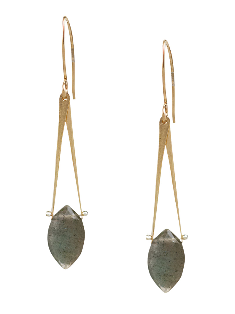 Unity Labradorite Earrings-Lulu Designs