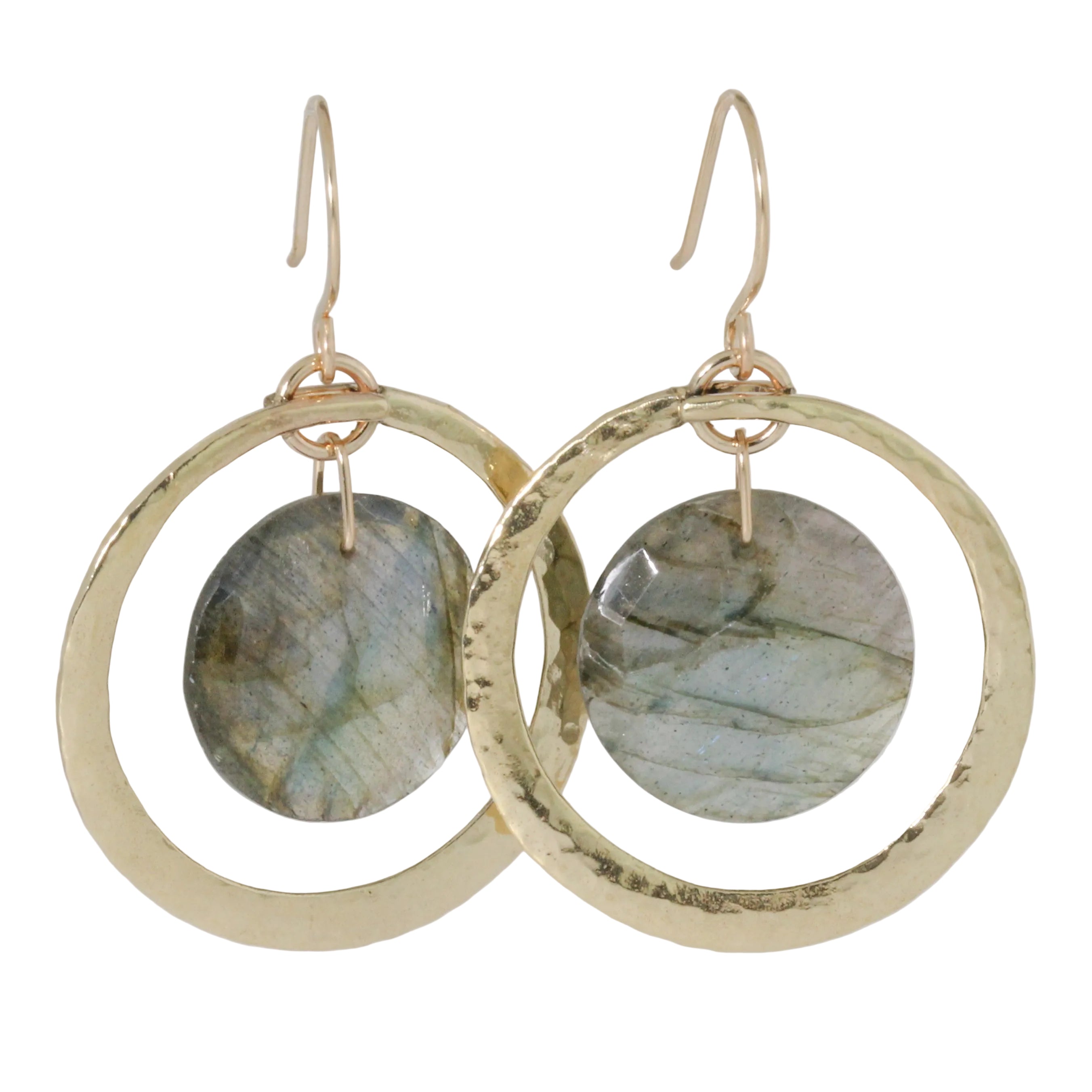 Veda Labradorite Earrings-Lulu Designs