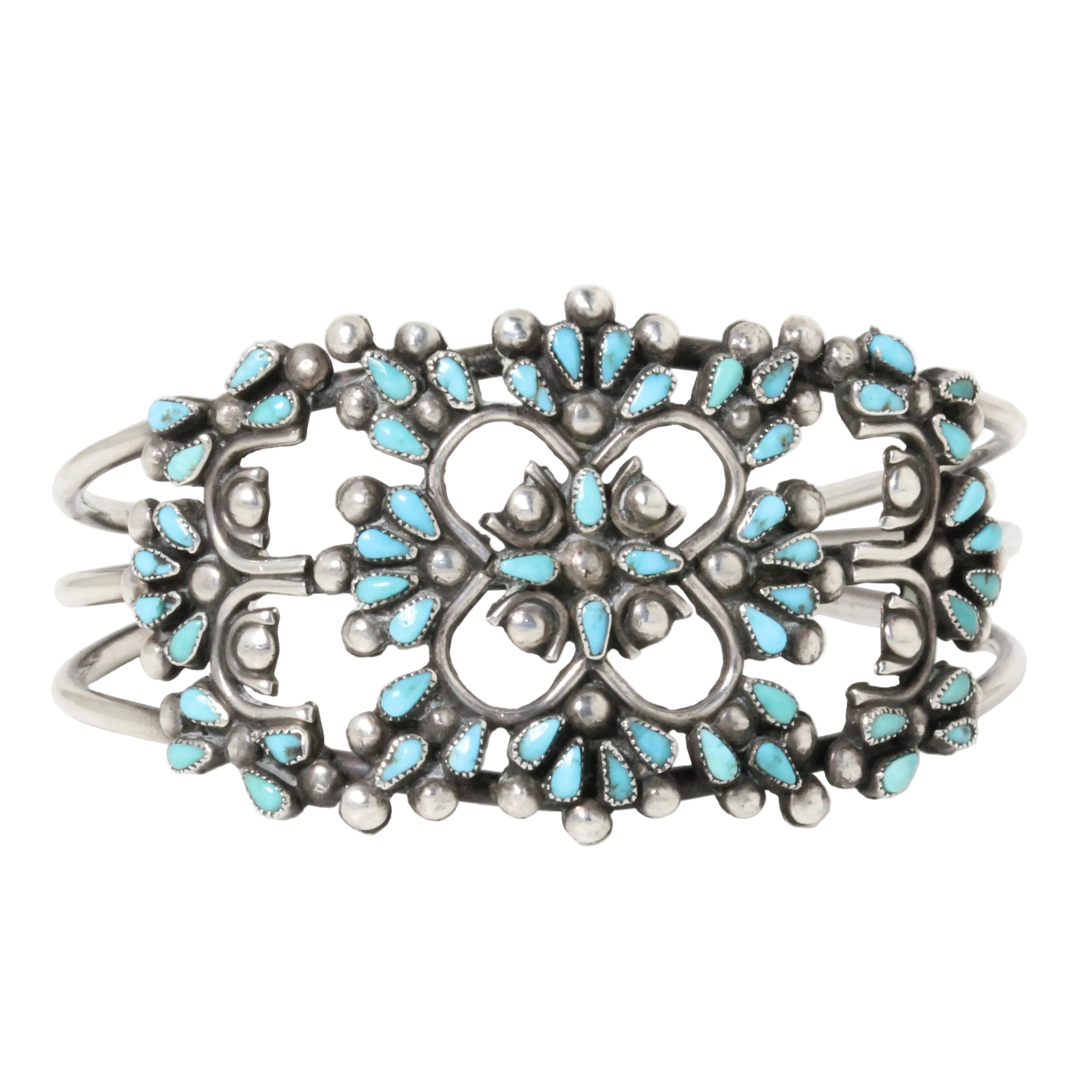 Vintage Zuni Wedding Cuff Bracelet-Southwest