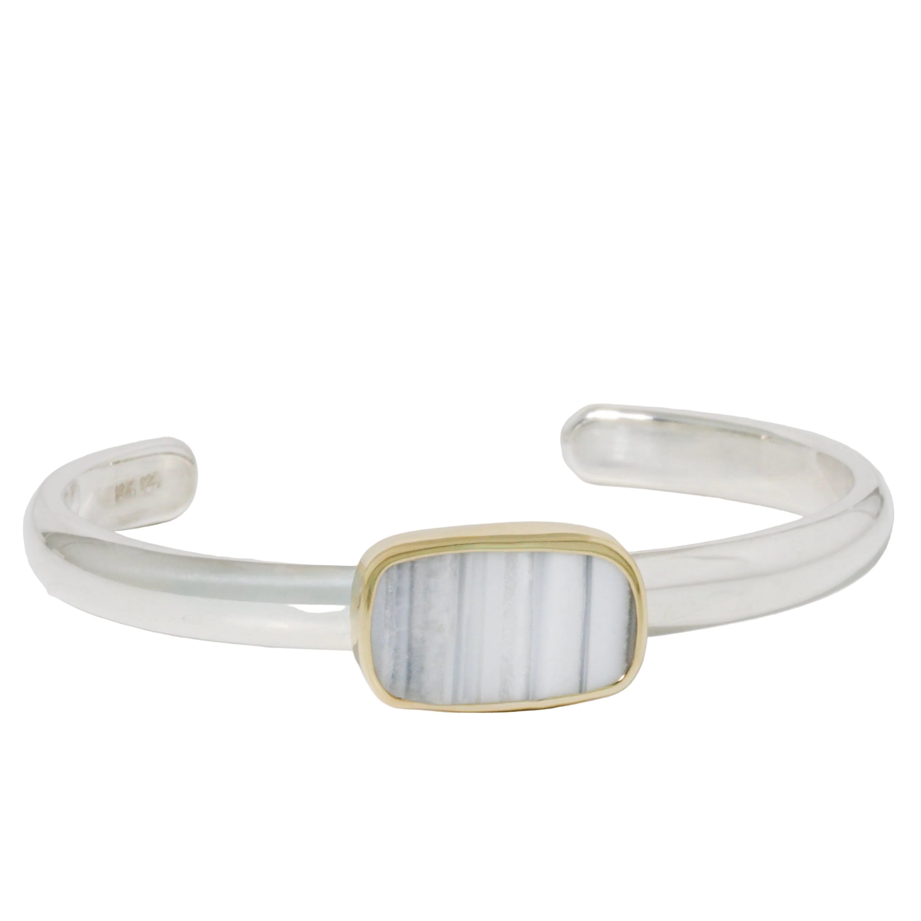 White Opal Cuff Bracelet-Sara Thompson