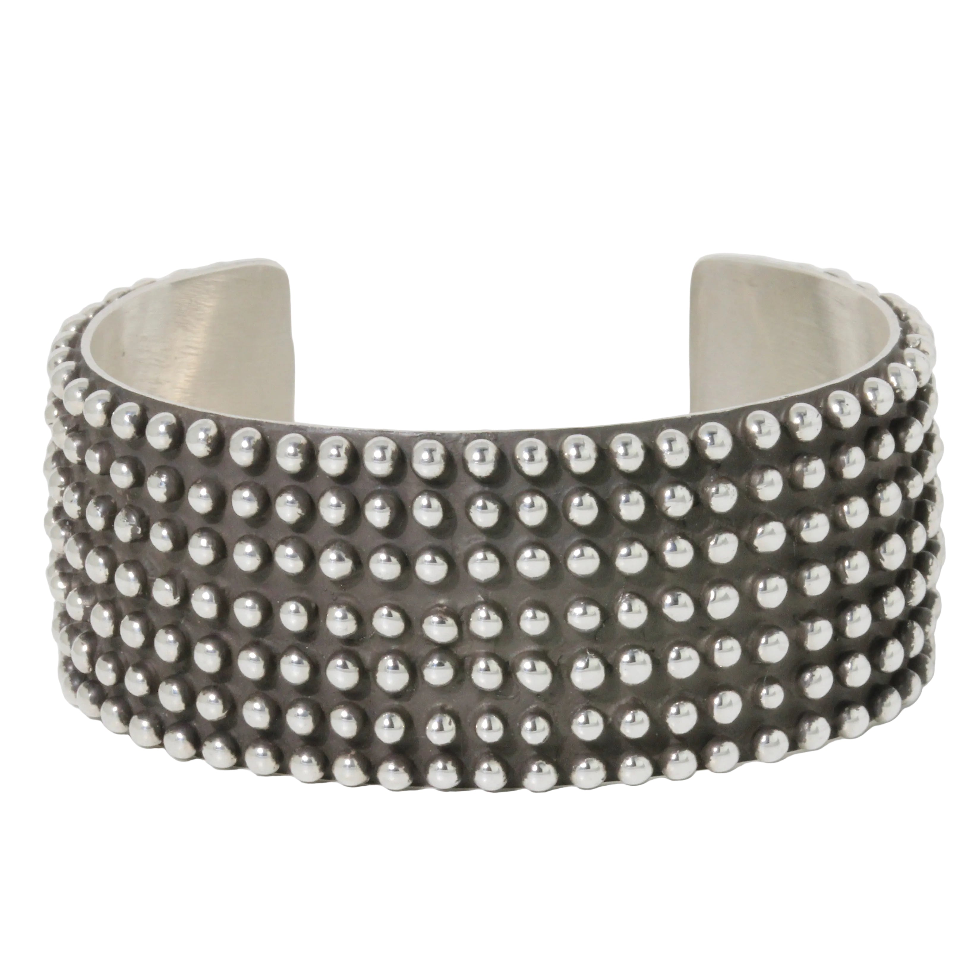 Wide Pointillism Cuff Bracelet by D.Wylie-Southwest