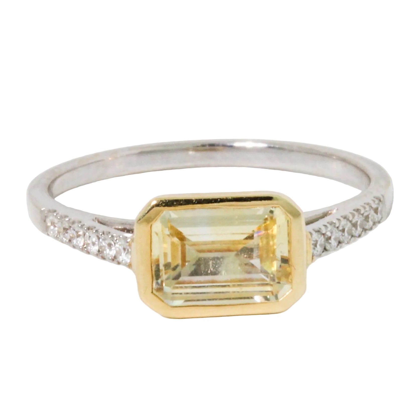 Yellow Sapphire & Diamond Ring-Kimberly Collins