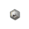 0.58ct | Salt &amp; Pepper Rose Cut Hexagon Shape Diamond-Modern Rustic Diamond