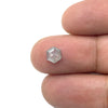 0.67ct | Salt &amp; Pepper Rose Cut Hexagon Shape Diamond-Modern Rustic Diamond